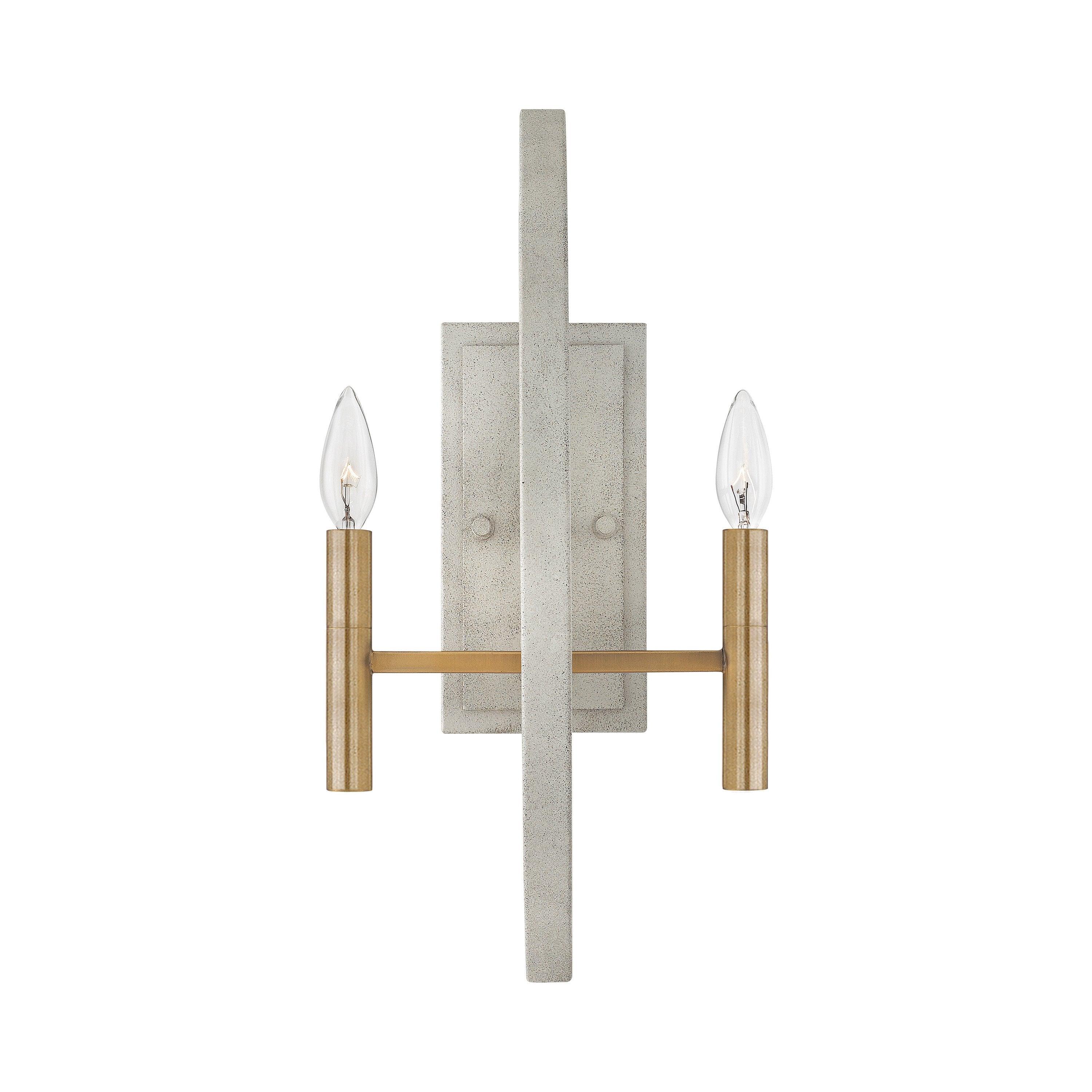 Euclid 2-Light Candle Wall Light