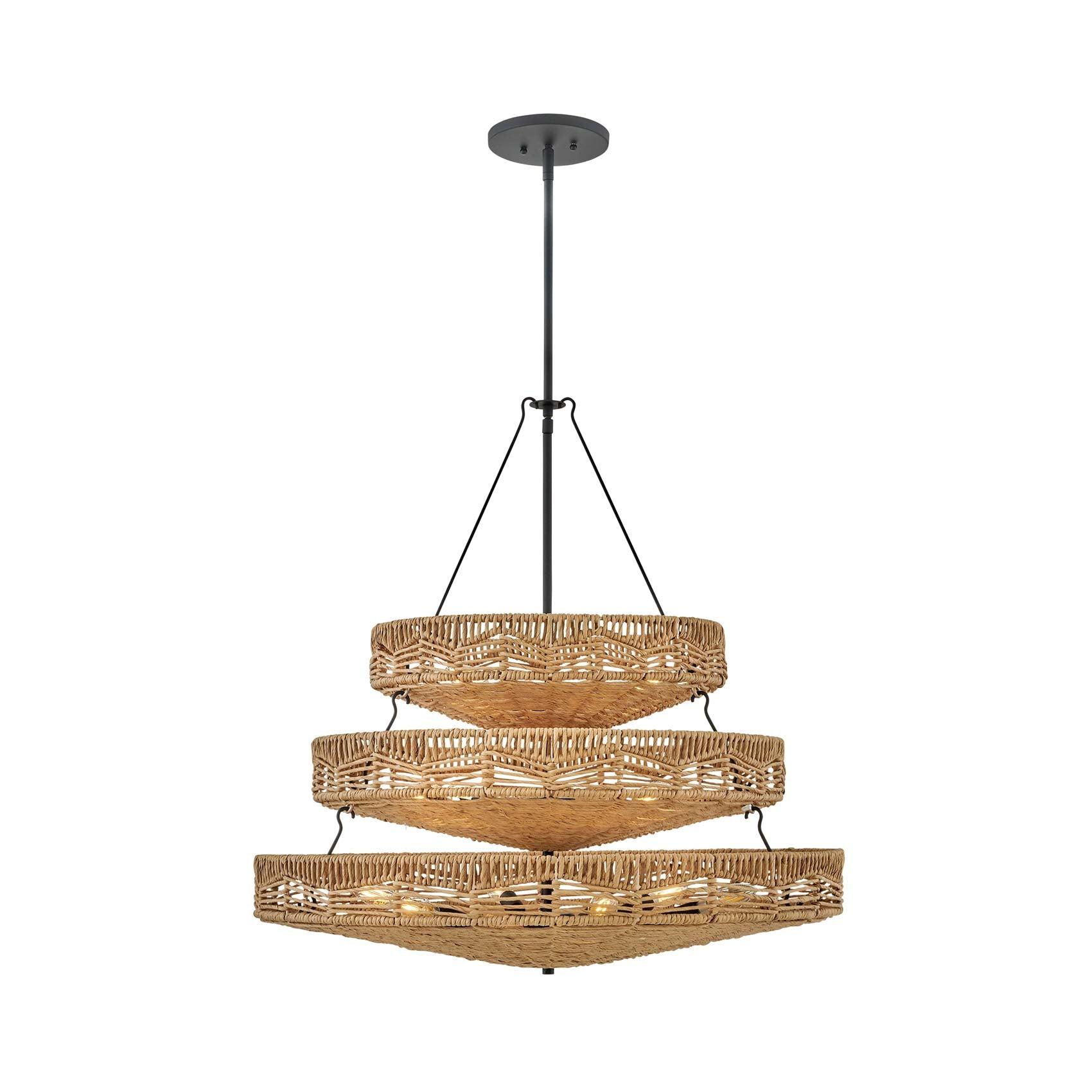 13 - Light Unique Tiered Chandelier