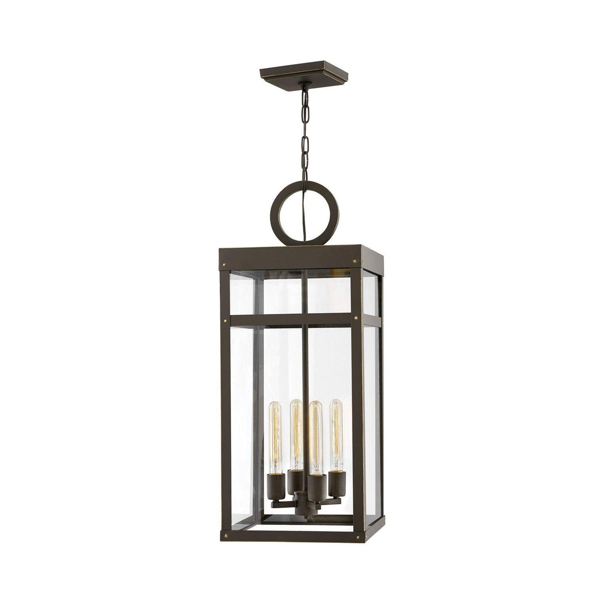 Porter 4 -Bulb 31.3" H Outdoor Hanging lantern By Lisa McDennon