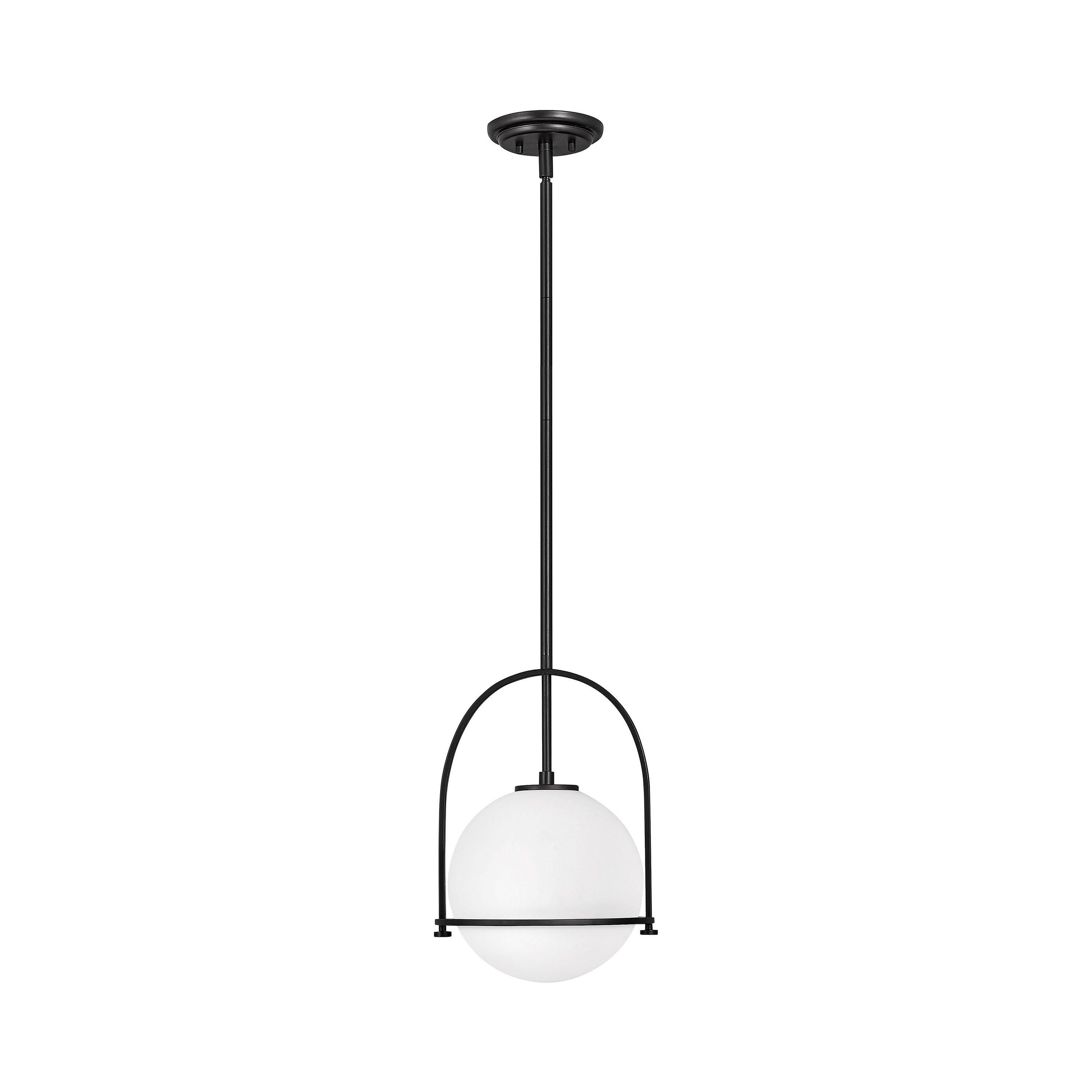 Arie Single Light Glass Dimmable Pendant