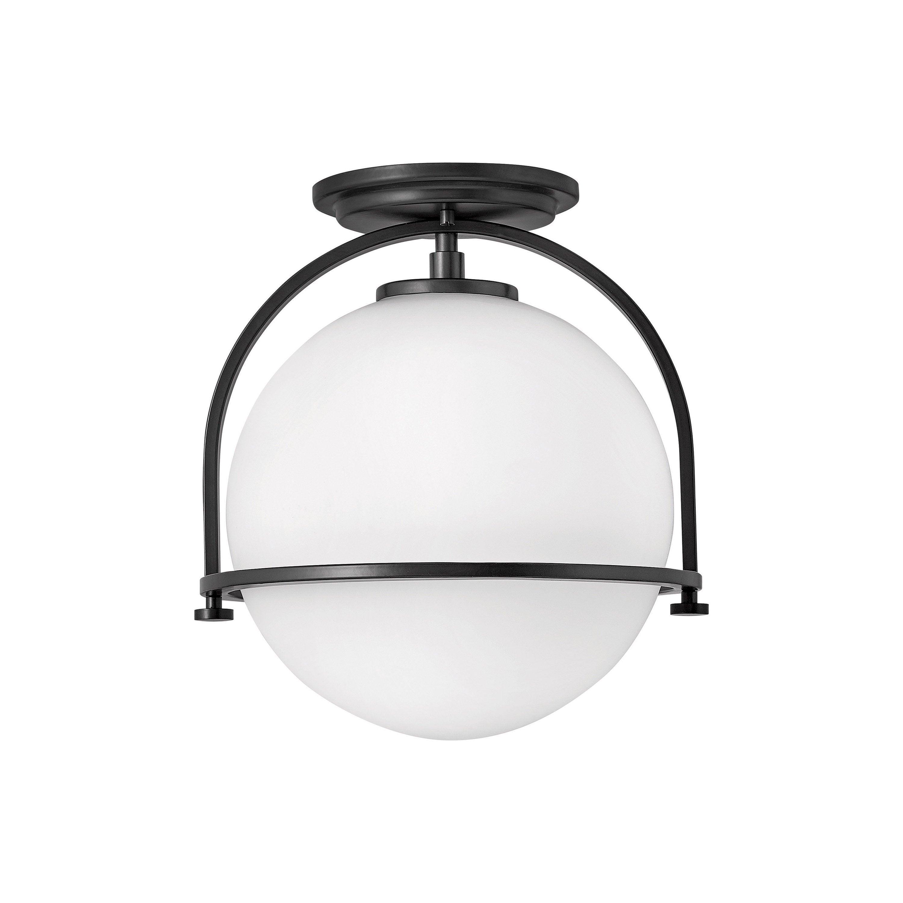 McCormick Hand Blown Glass Semi Flush Mount