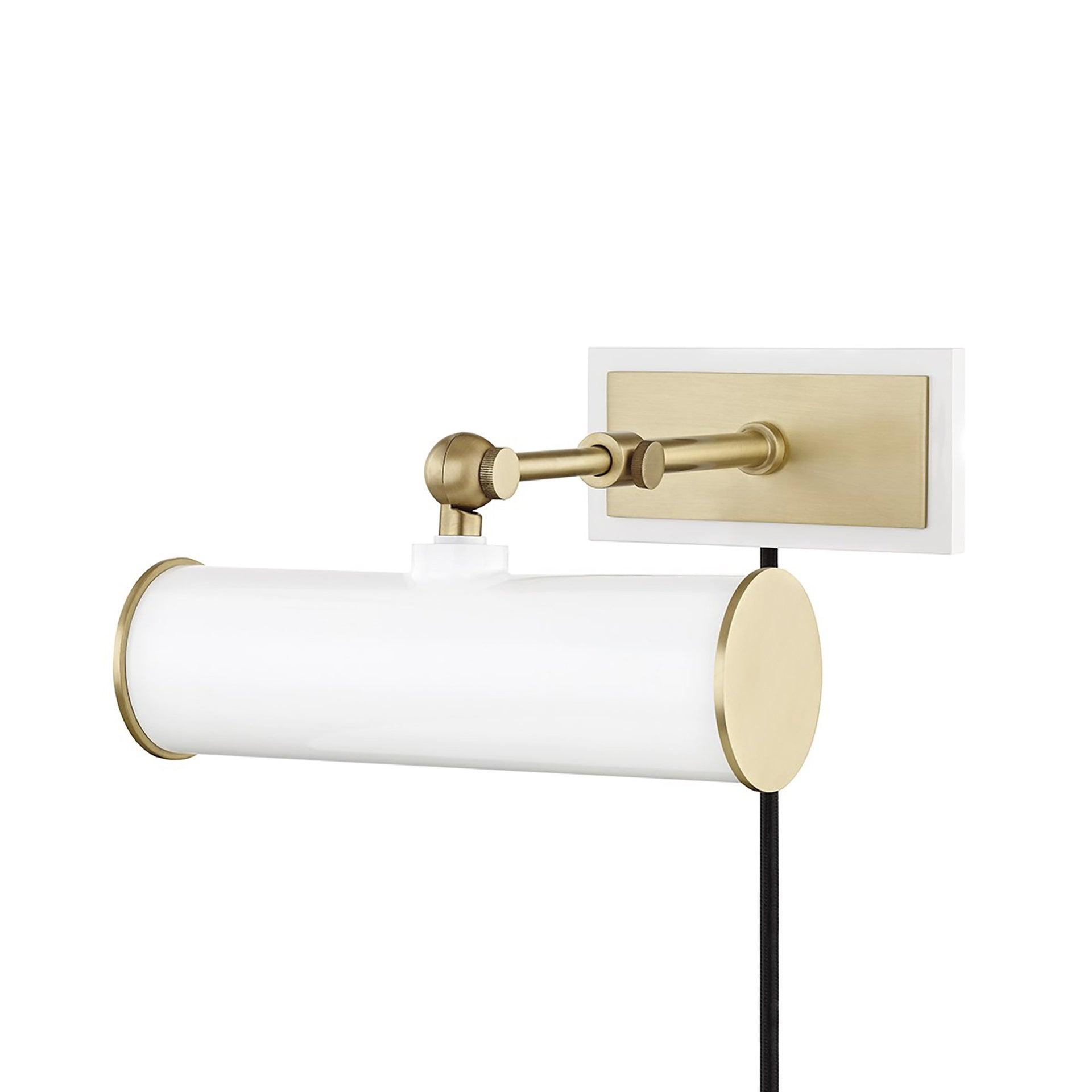 Acosta Picture Light - White and Antique Brass / 1 Light
