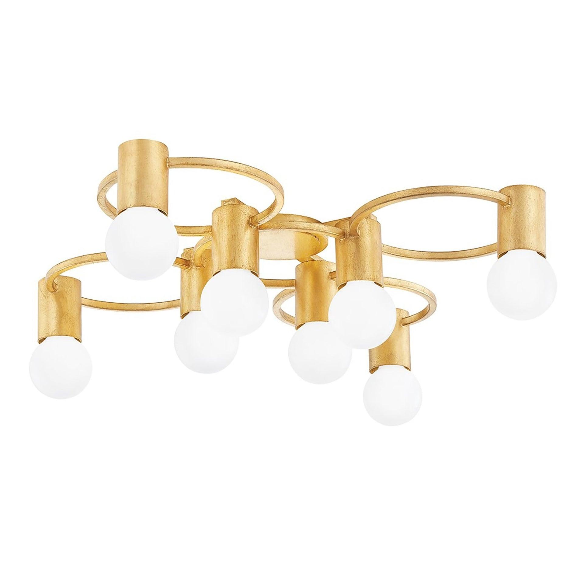 Mitzi Hope 8 - Light Semi-Flush Mount in  Gold Leaf
