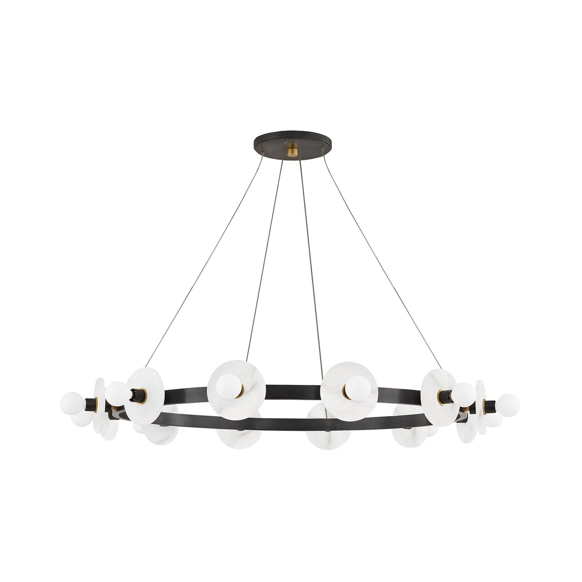 Austen 12 - Light Dimmable Wagon Wheel Chandelier