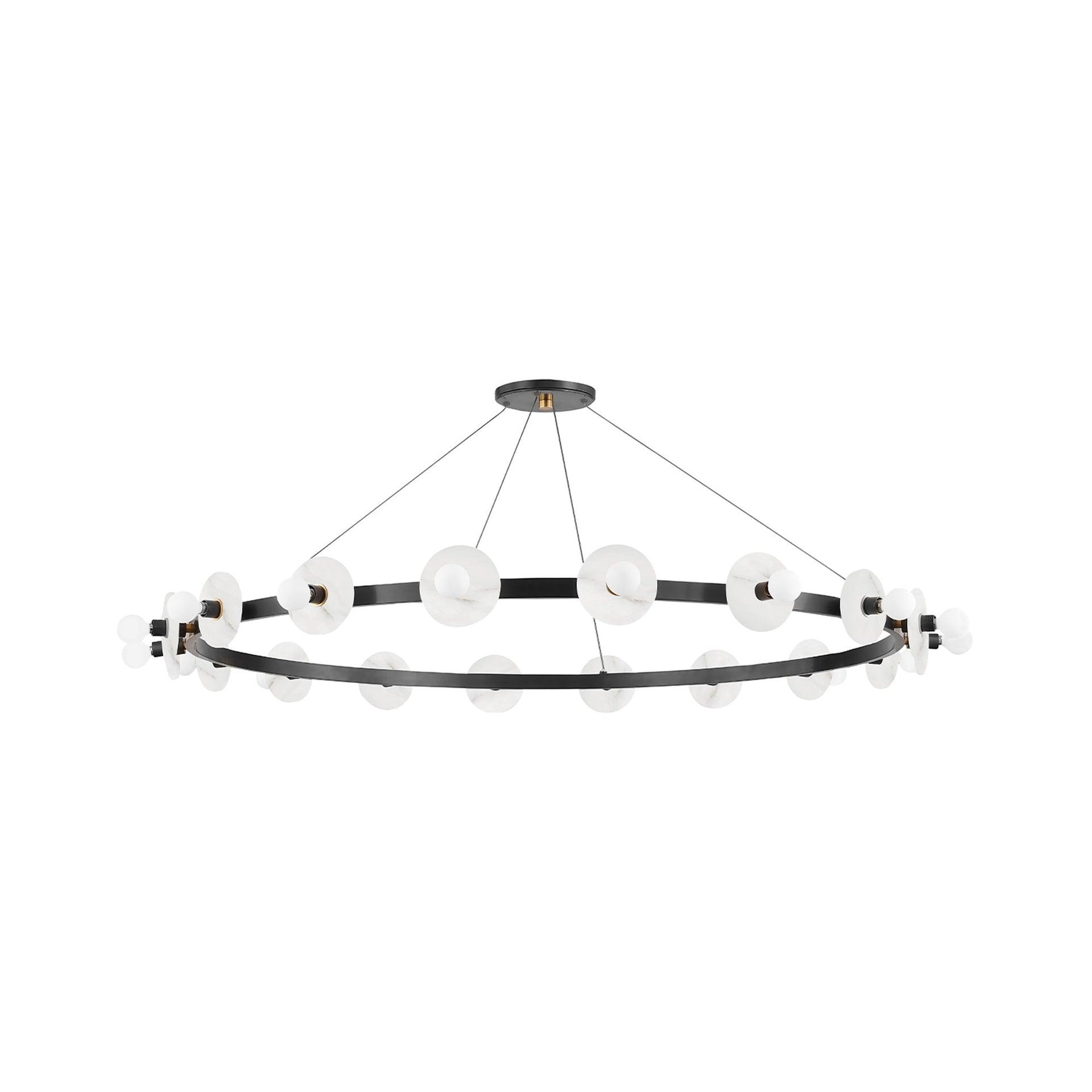 Austen 18 - Light Dimmable Wagon Wheel Chandelier