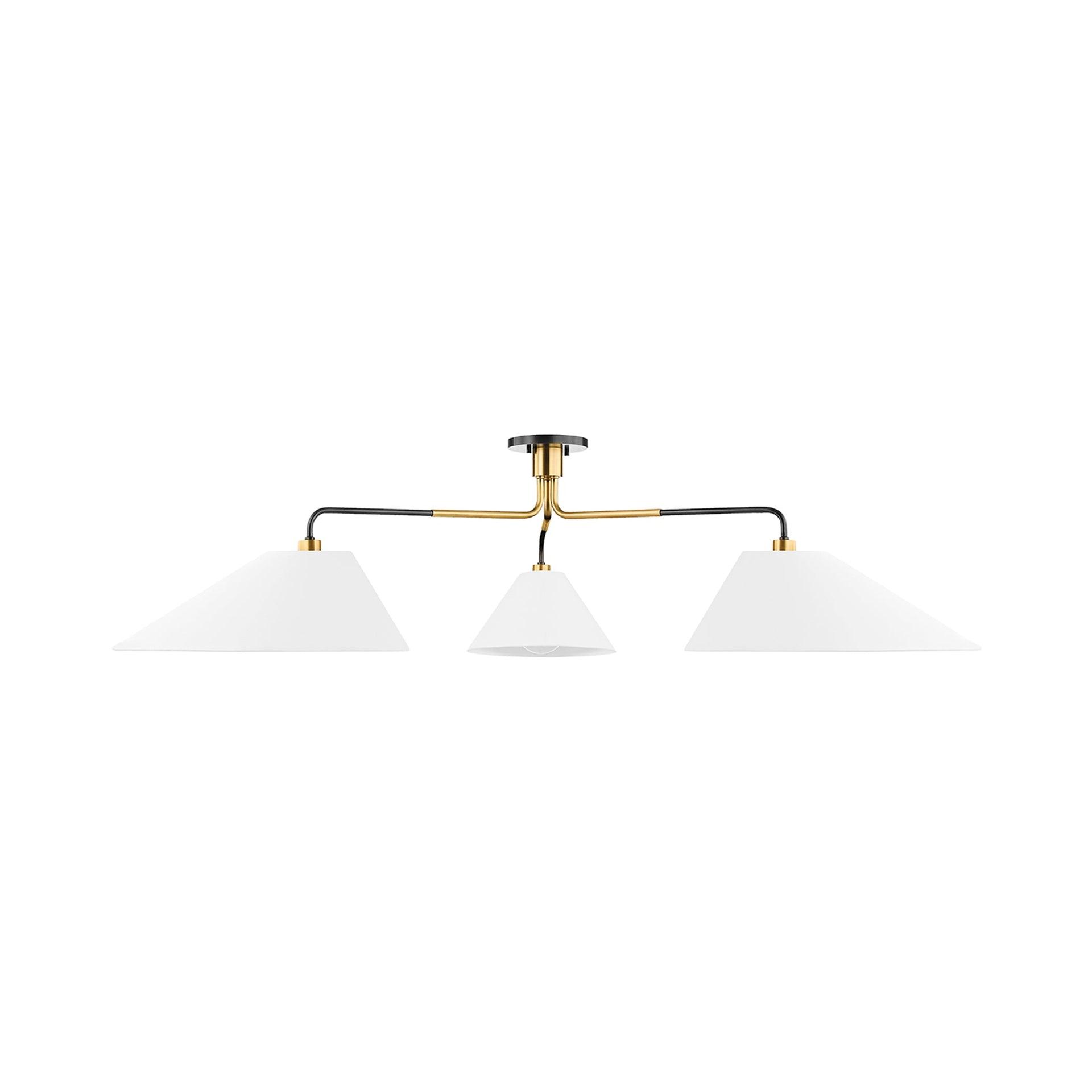 Tuen Chandelier - Brass and Bronze / 72"W