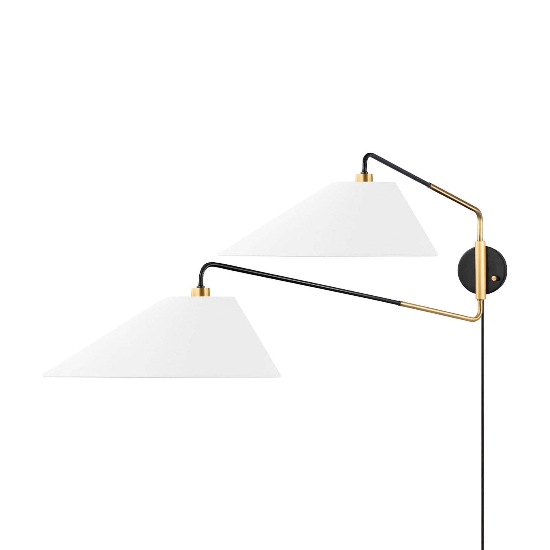 Tuen Plug-In Sconce - Brass and Bronze