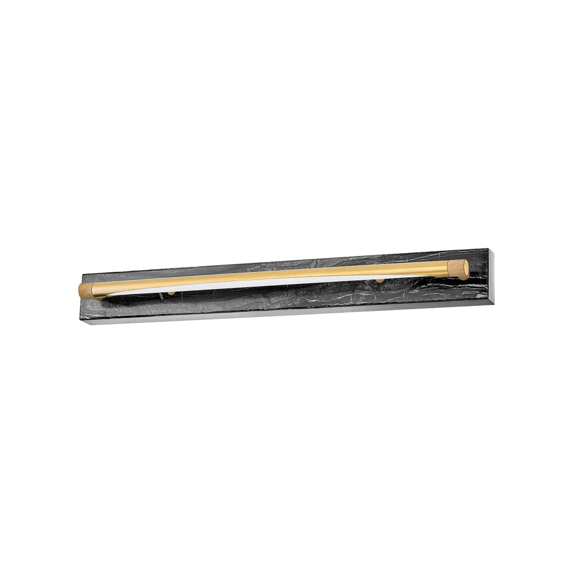 Aged Brass Cylinder Plug-In Electric Wall Sconce