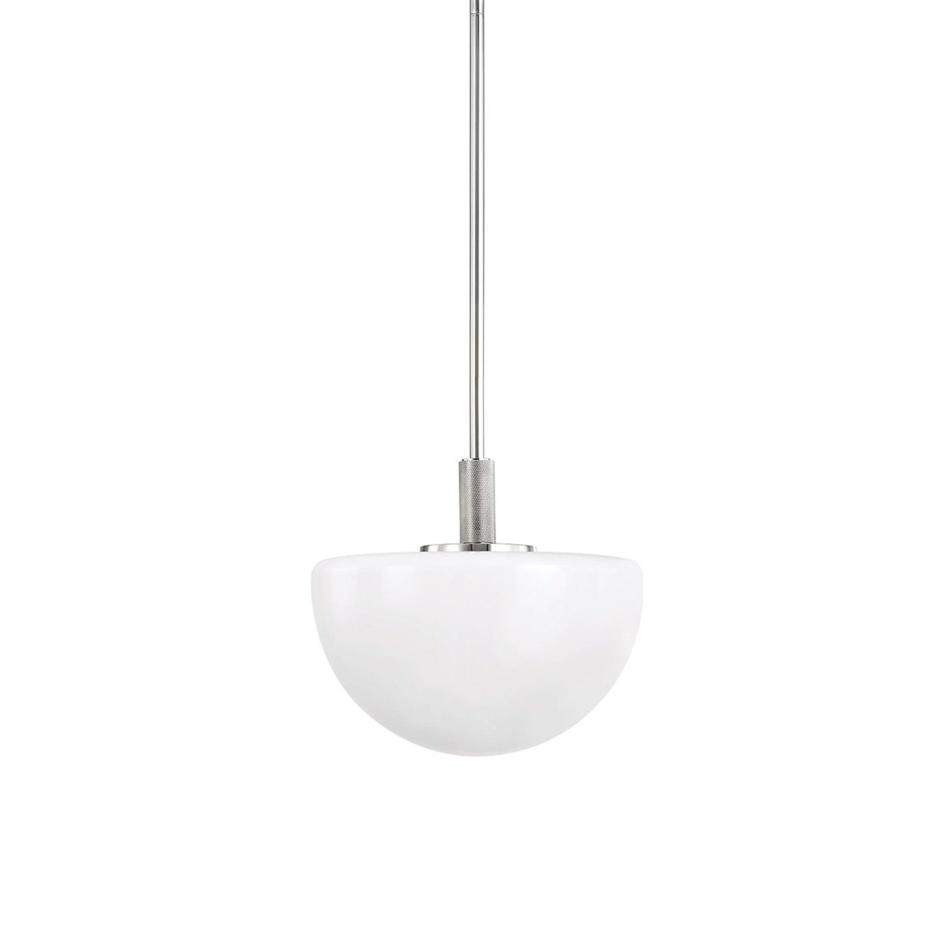 Hammond Pendant Light - Polished Nickel / 11"Dia