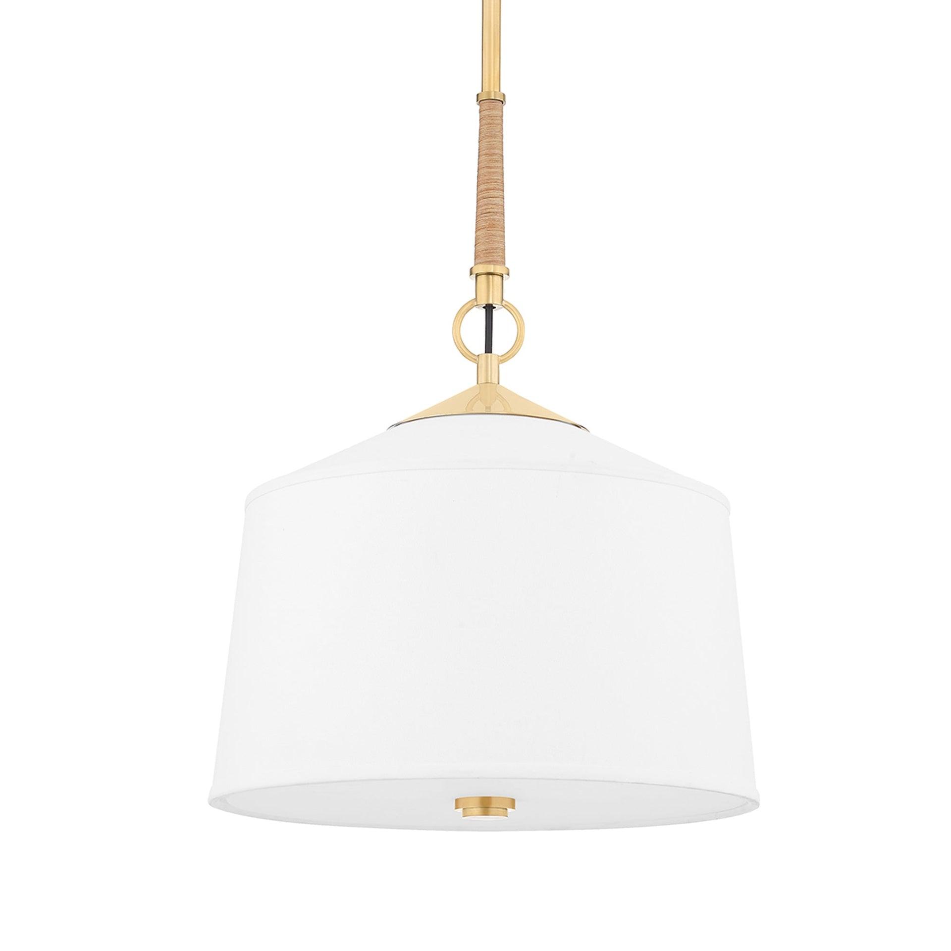 Emrys Pendant Light - White / 14" Dia