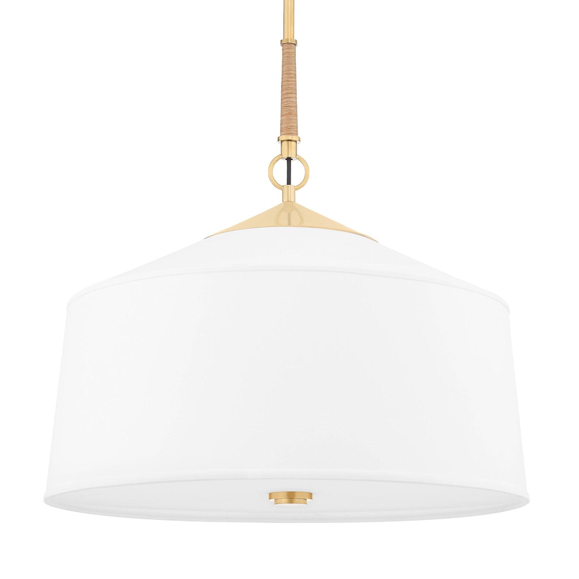 Emrys Pendant Light - White / 22.25" Dia
