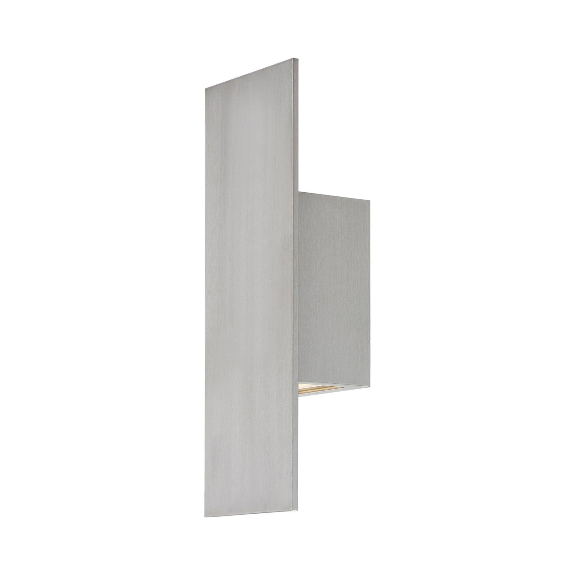 WAC Lighting Icon 14" 2-Light Aluminum Indoor and Outdoor Wall Light in Gray