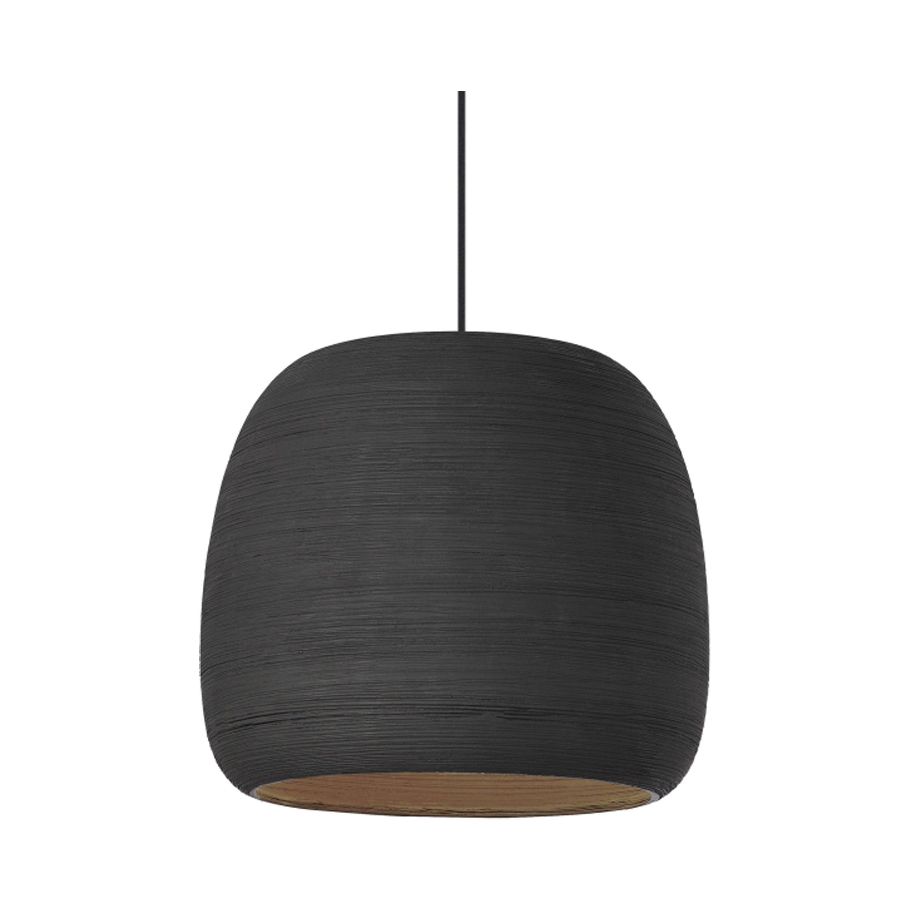 Karam Black Ceramic Oversized LED Pendant Light