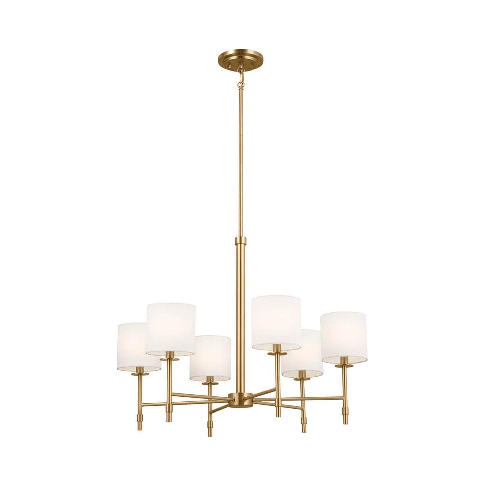 Kichler Lighting Ali 6 - Light Chandelier in  Brushed Natural Brass