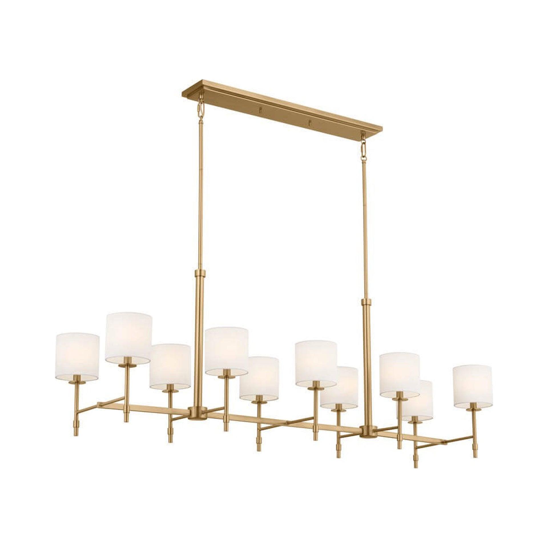 Kichler Lighting Ali 10 - Light Chandelier in  Brushed Natural Brass