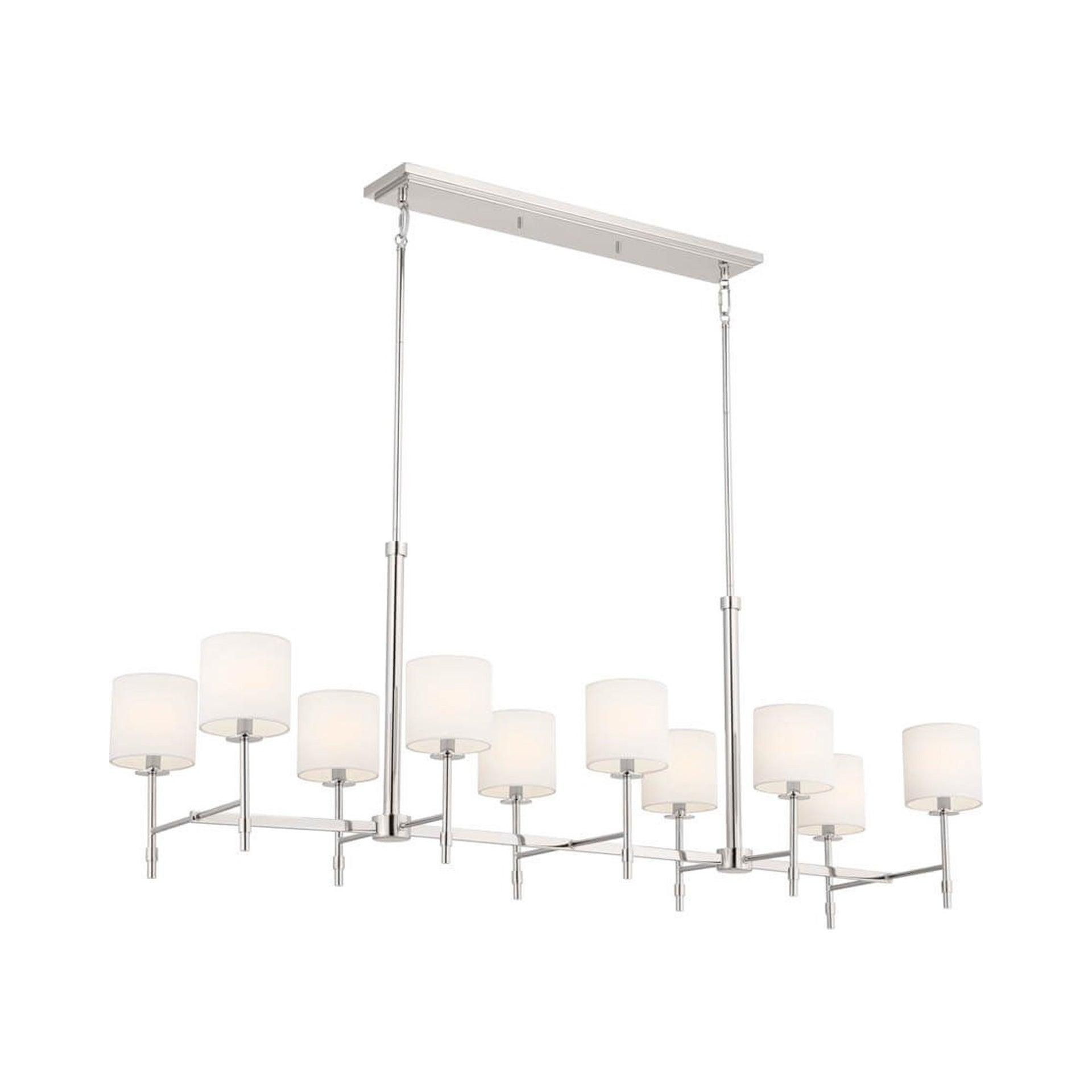 Kichler Lighting Ali 10 - Light Chandelier in  Polished Nickel