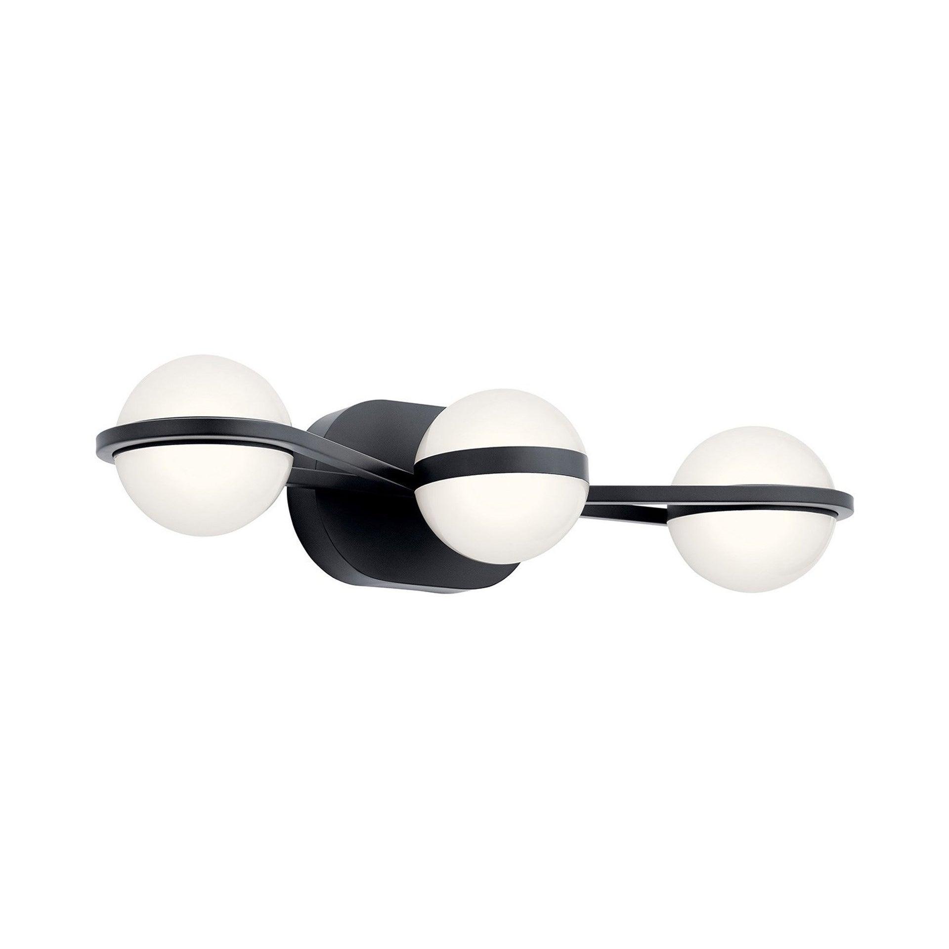 24 Inch 40W 3 Led Bath Vanity-Matte Black Finish Elan Lighting 85092Mbk