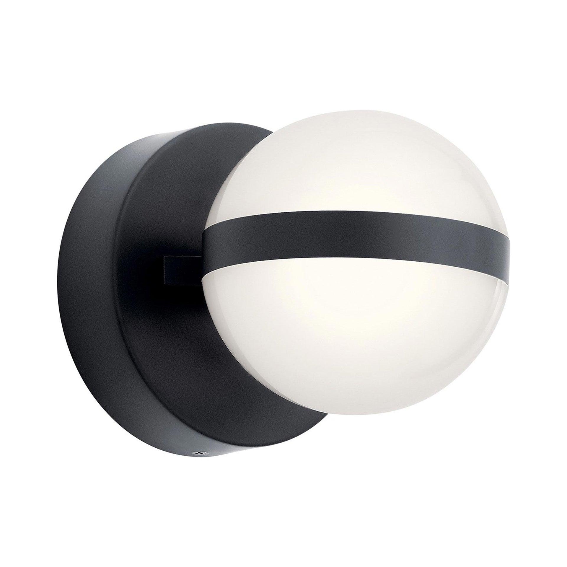 5.25 Inch 12W 1 Led Wall Sconce-Matte Black Finish Elan Lighting 85090Mbk