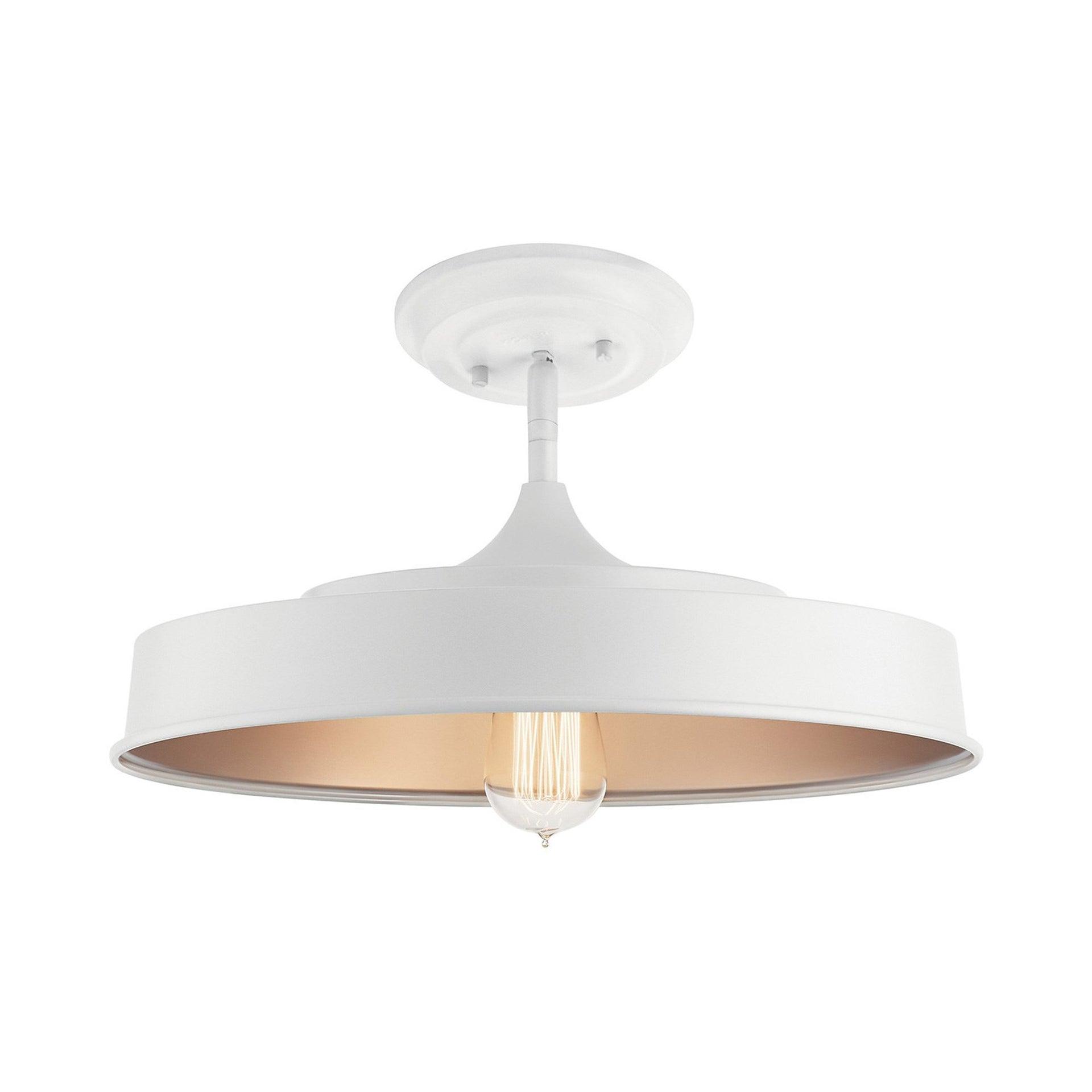 Cathelyne Glass Semi Flush Mount