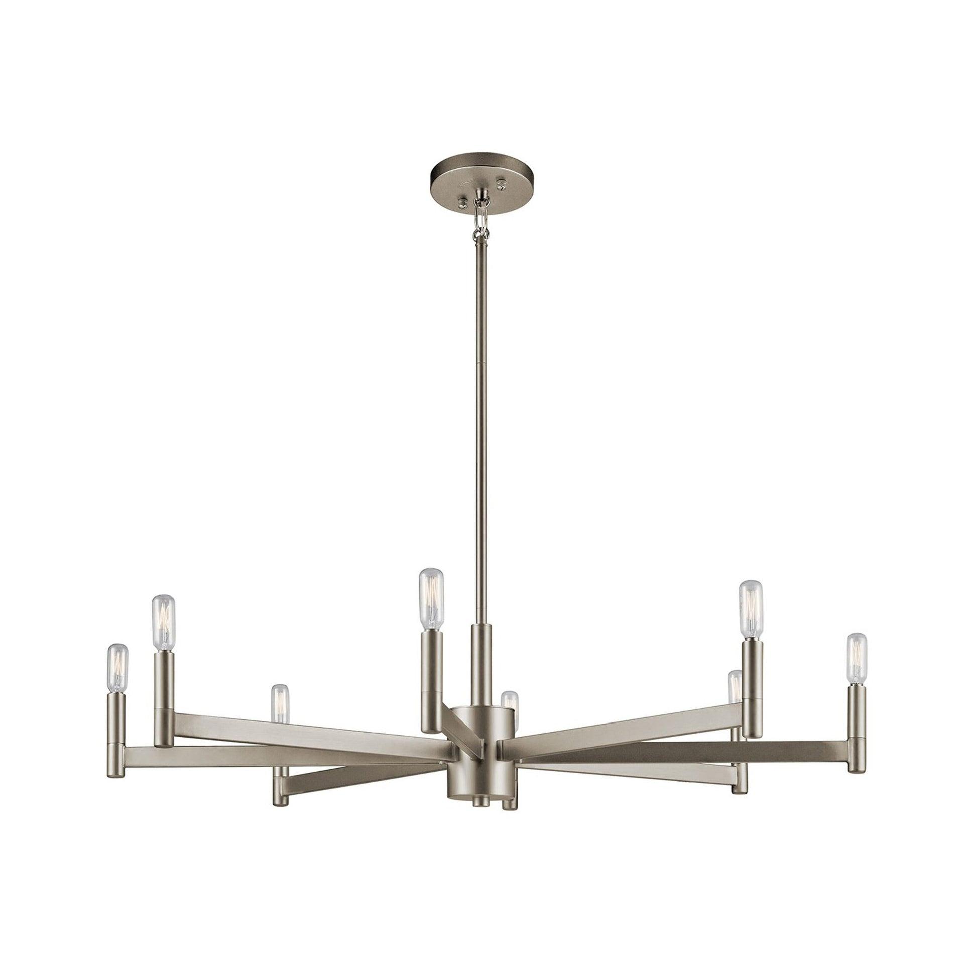 Kichler Lighting Erzo 8 - Light Chandelier in  Satin Nickel