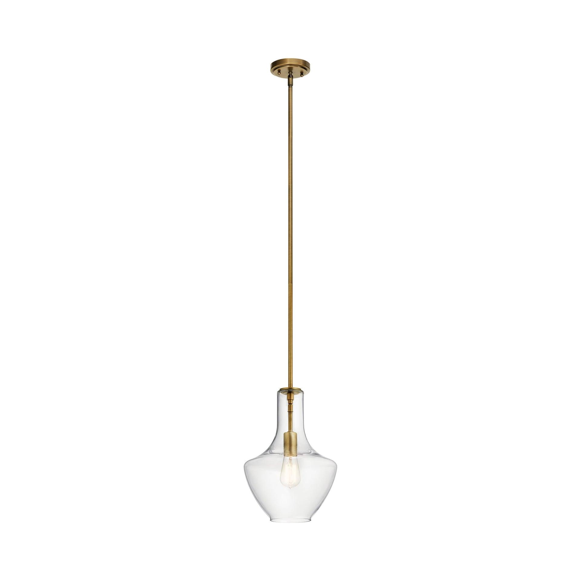 Kichler Lighting Everly 1 - Light Pendant in  Natural Brass