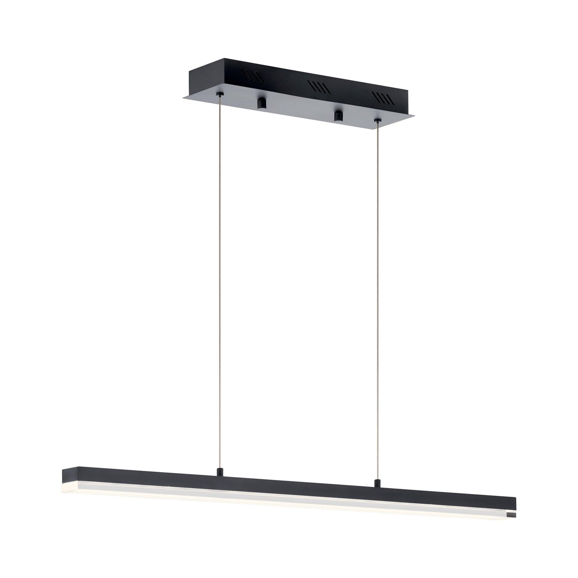 39.25 Inch 32W 1 Led Linear Chandelier Elan Lighting 83593Mbk