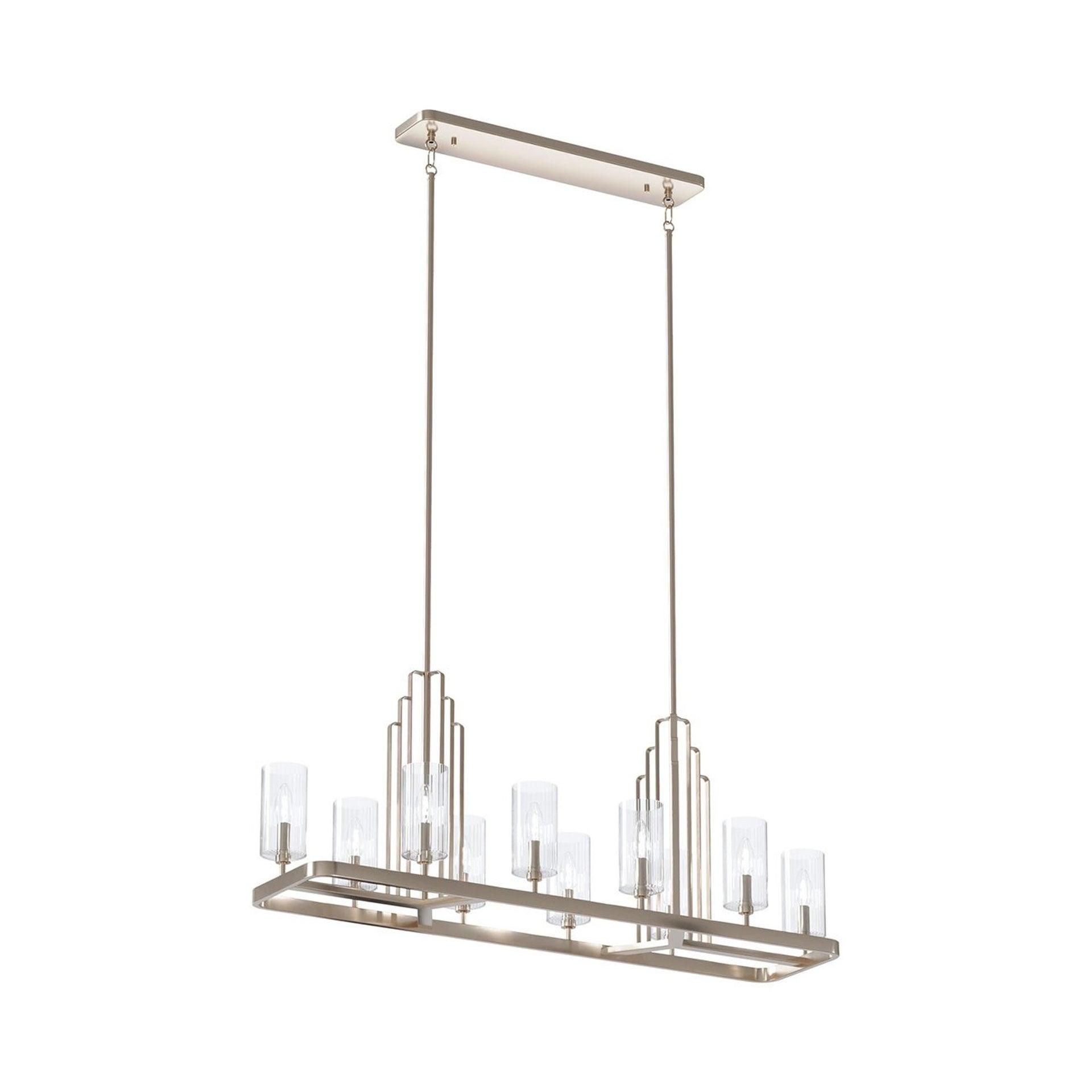 Kichler Lighting Kimrose 10 - Light Chandelier in  Polished Nickel