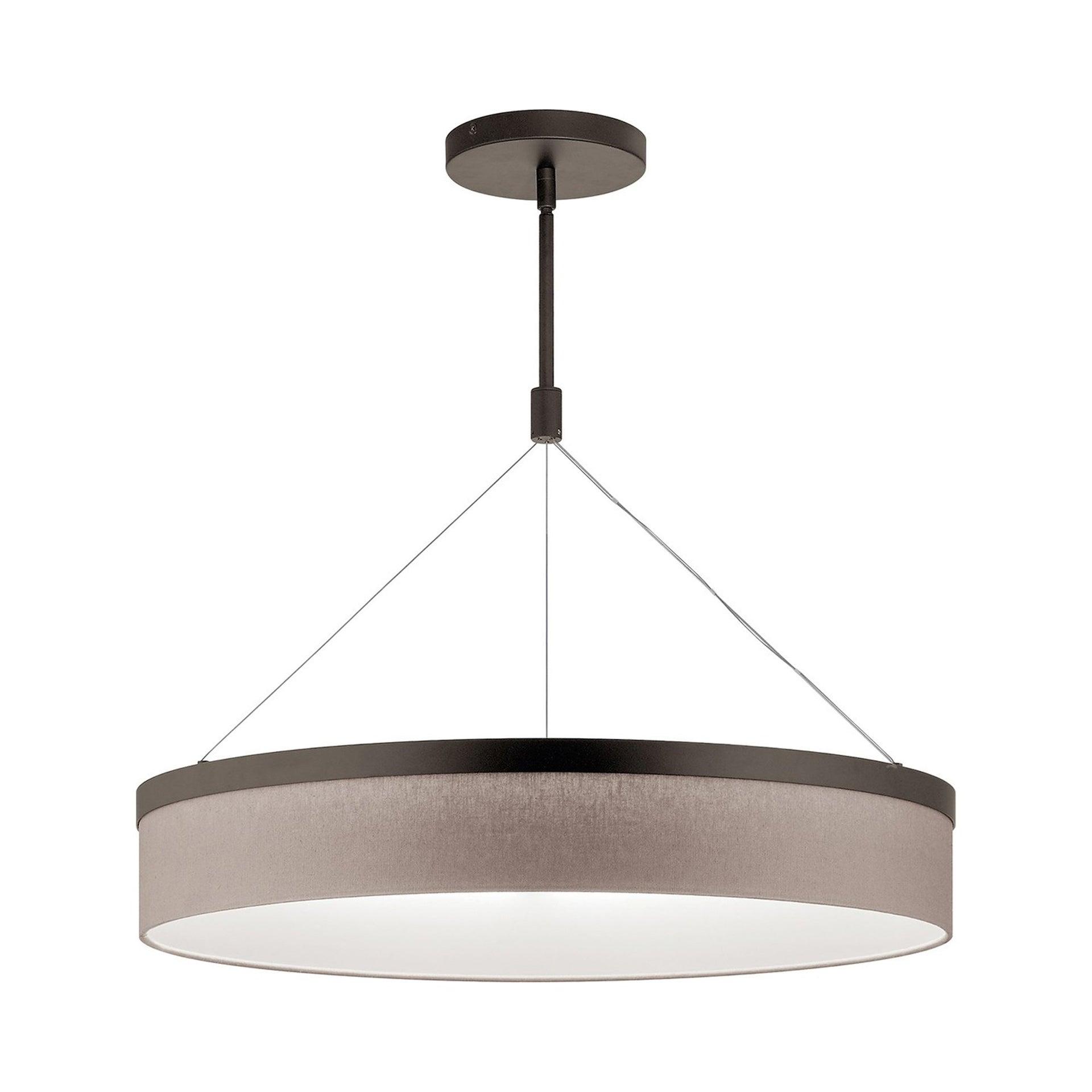 Kichler Mercel 26 1/2" Wide Olde Bronze LED Drum Pendant Light
