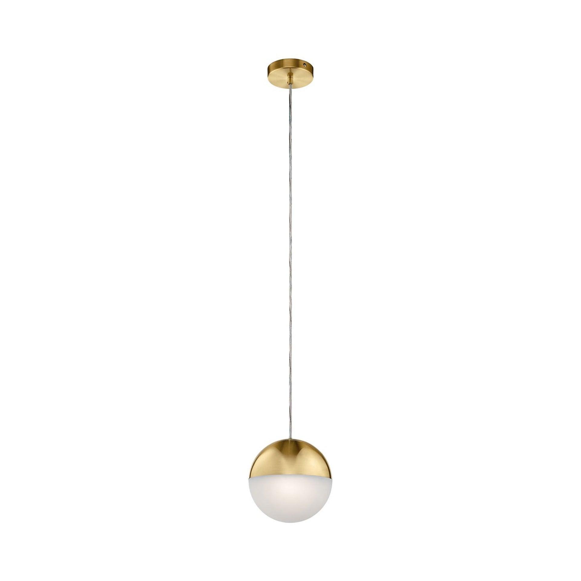 Elan Lighting - Moonlit - 7.75 Inch 1 LED Mini Pendant-Chrome Finish-Clear Glass