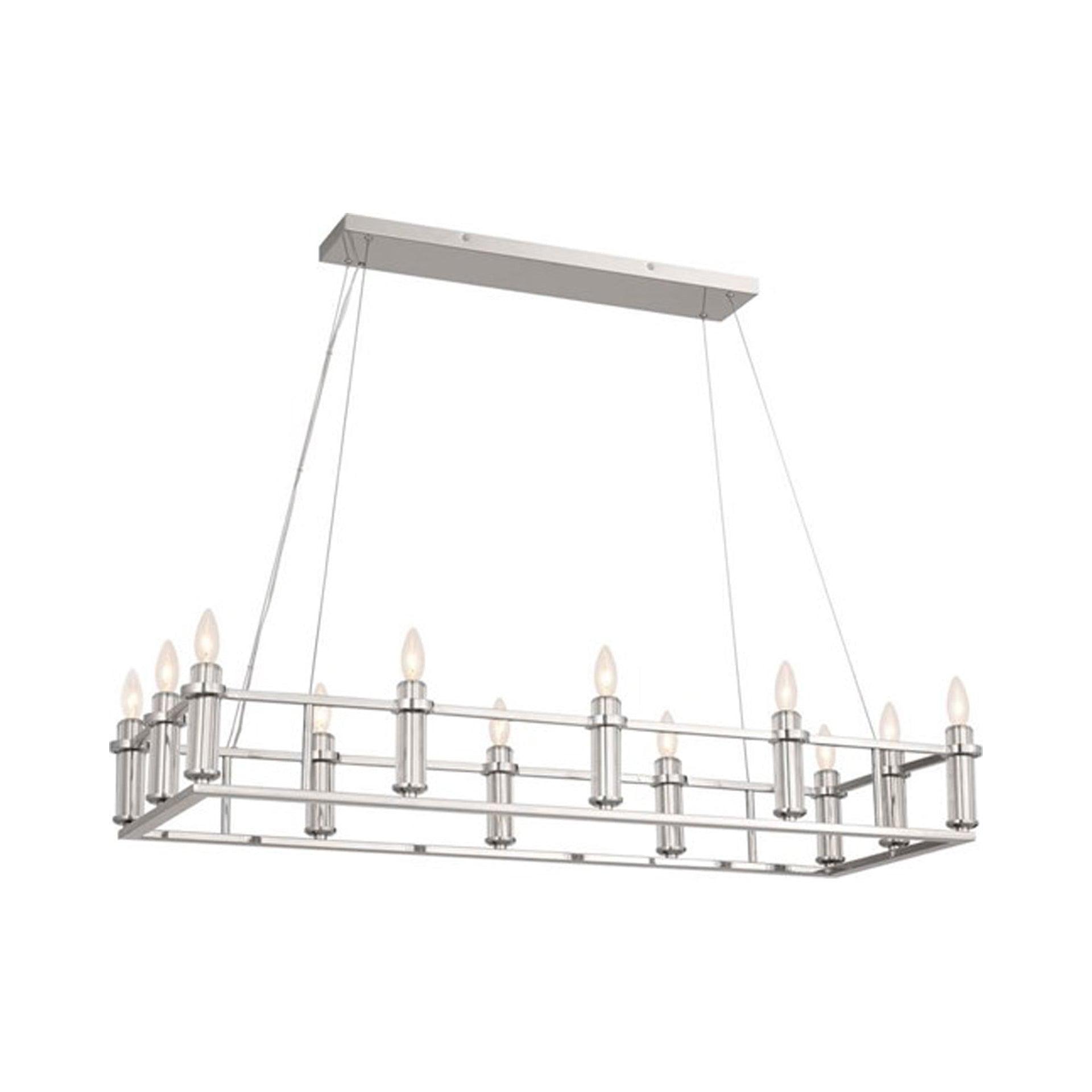 Kichler Lighting Rosalind 12 - Light Chandelier in  Polished Nickel