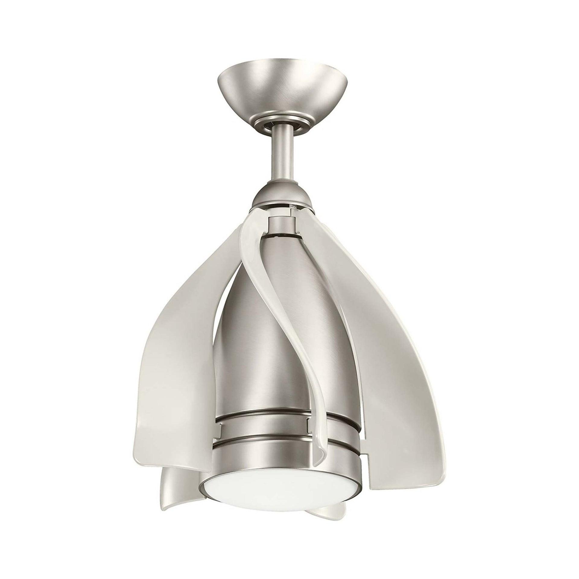 Ceiling Fan with Light Kit 19.75 inches Tall By 15 inches Wide-Brushed Nickel Finish Bailey Street Home 147-Bel-1788220