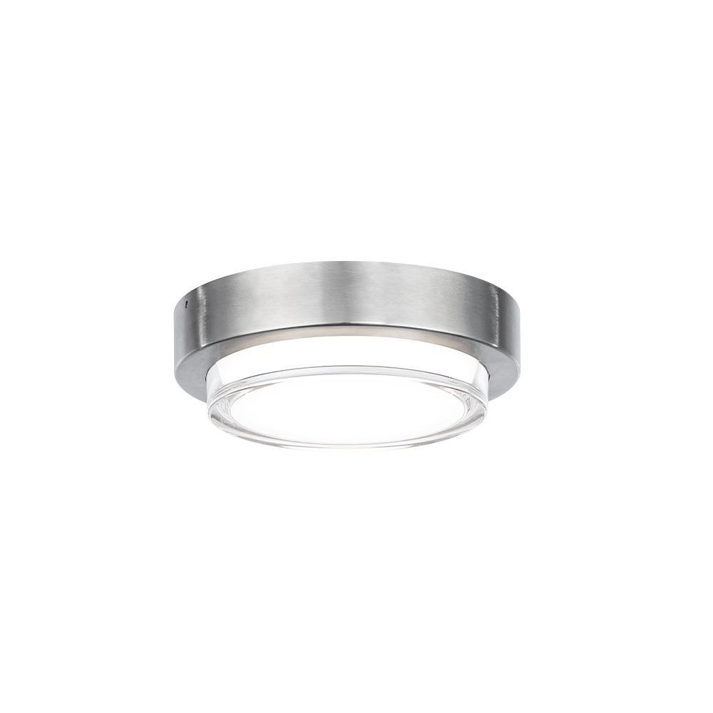 Modern Forms 7.75" Square LED Outdoor Flush Mount in Stainless Steel