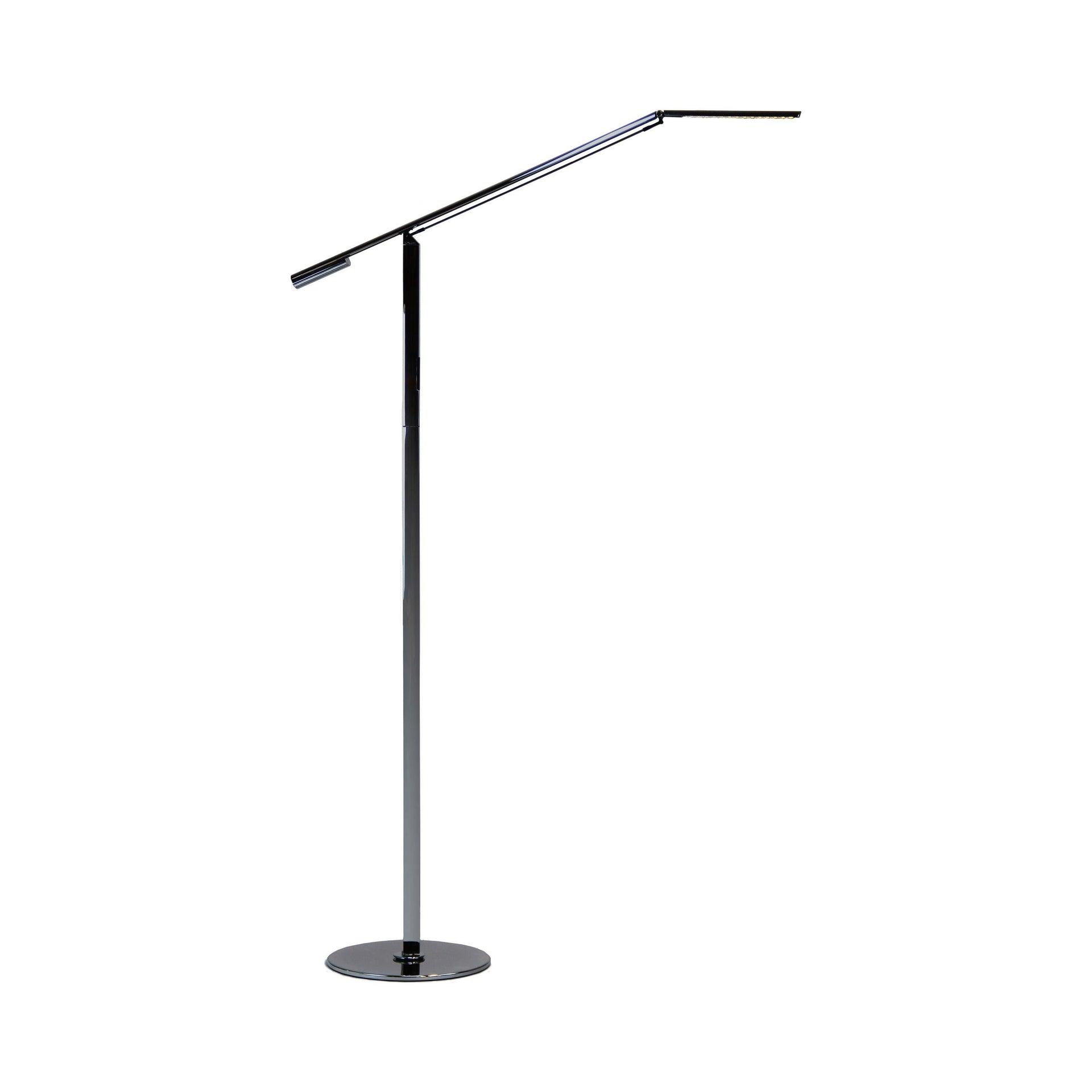 Koncept Technologies Inc Equo 56.75'' Chrome LED Task Floor Lamp