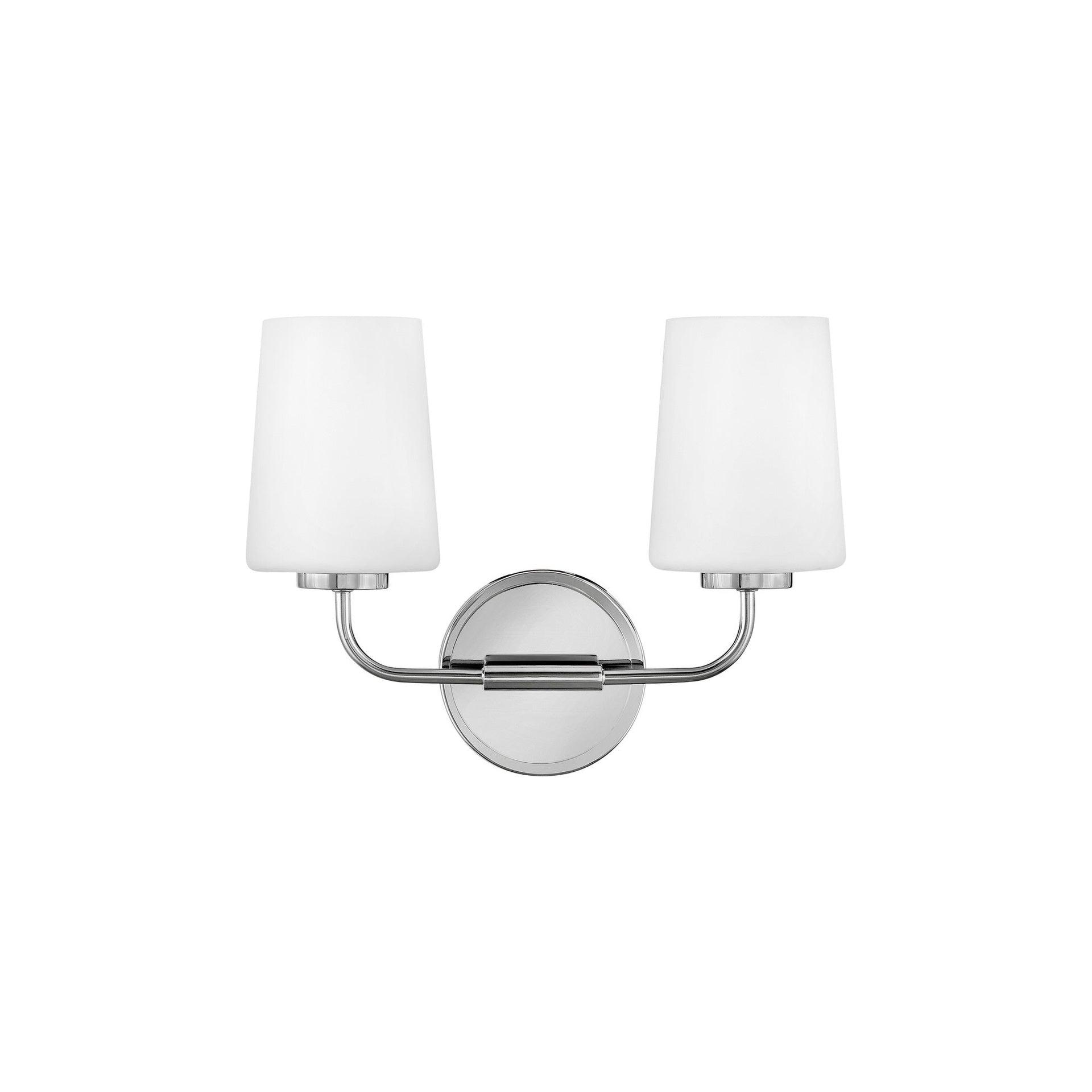 Fitz 2 Light Frosted Dimmable Vanity Light