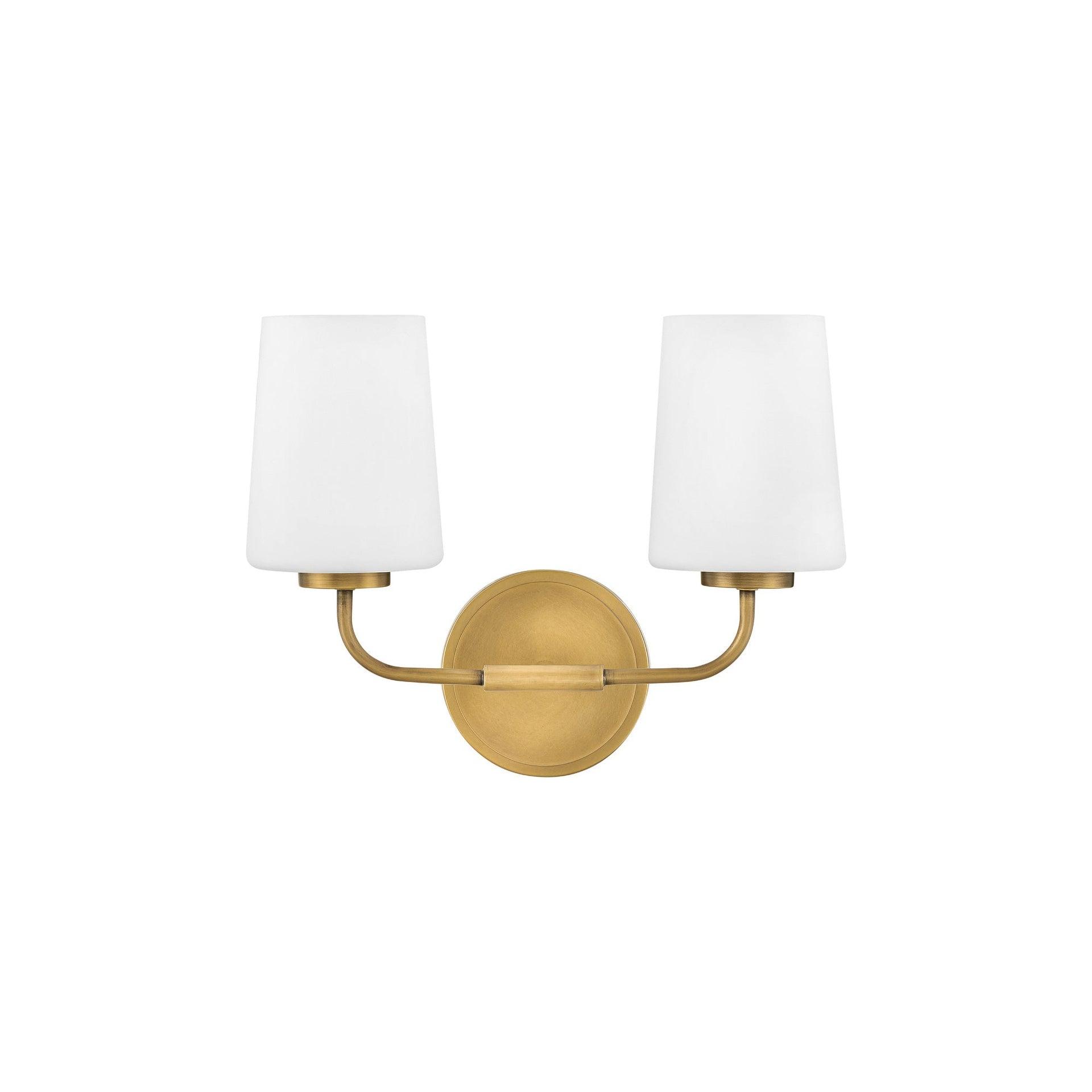 Fitz 2 Light Frosted Dimmable Vanity Light