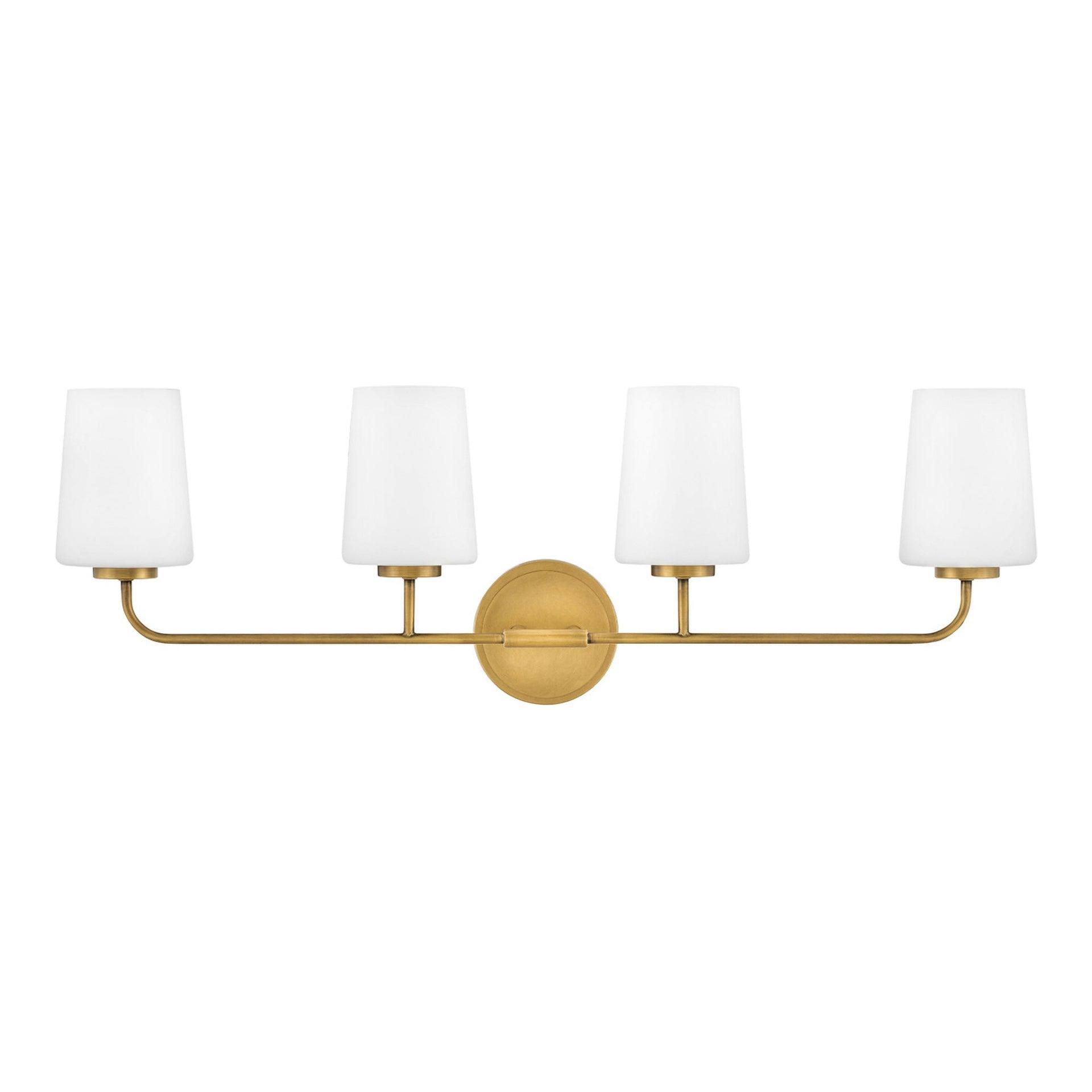 Fitz 4 Light Frosted Dimmable Vanity Light