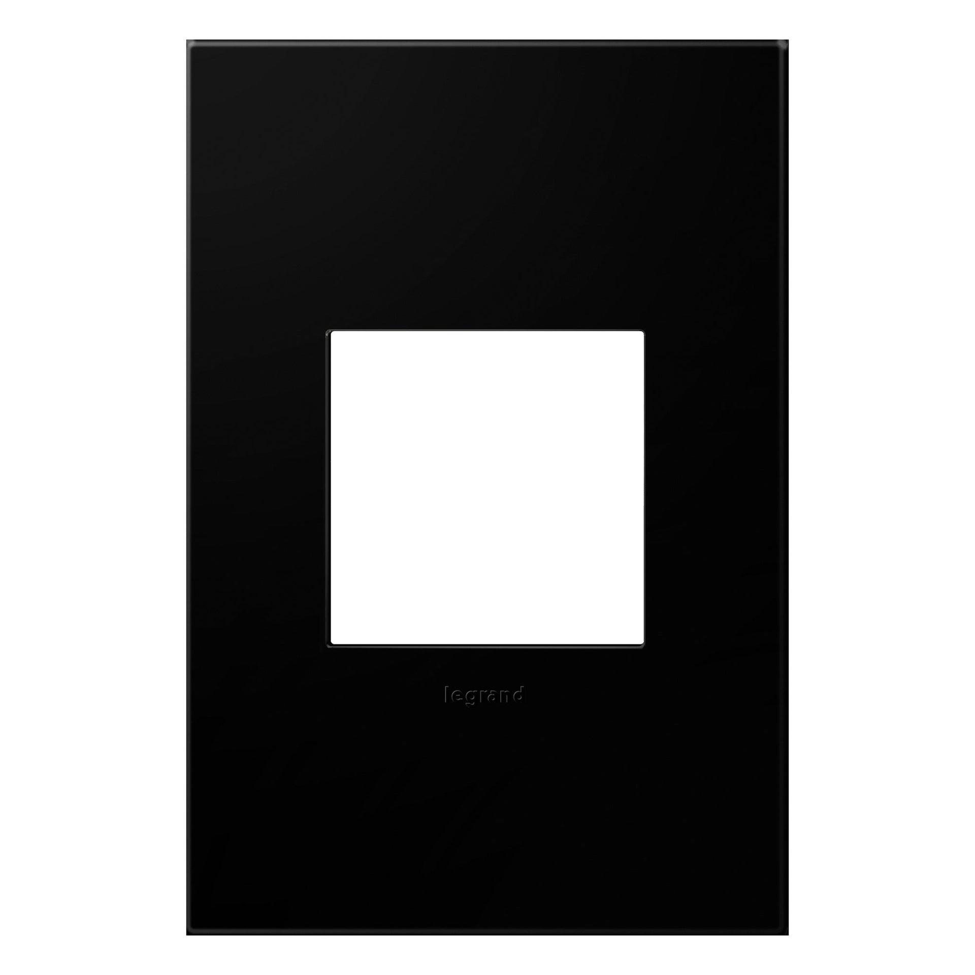Black Ink 1-Gang Screwless Wall Plate