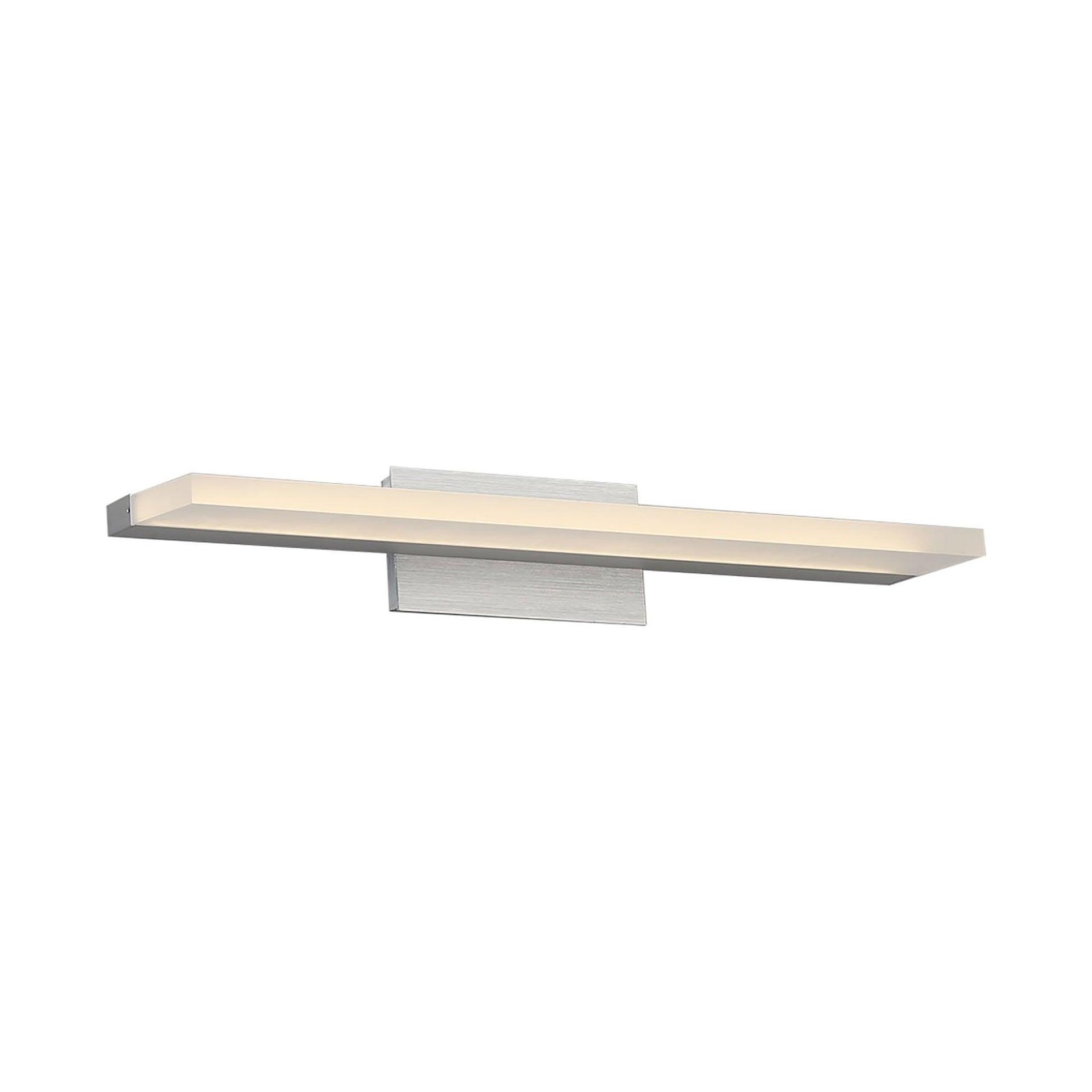 WAC Lighting Level 18" 1-Light LED 3500K Aluminum Bathroom Vanity Light in Gray