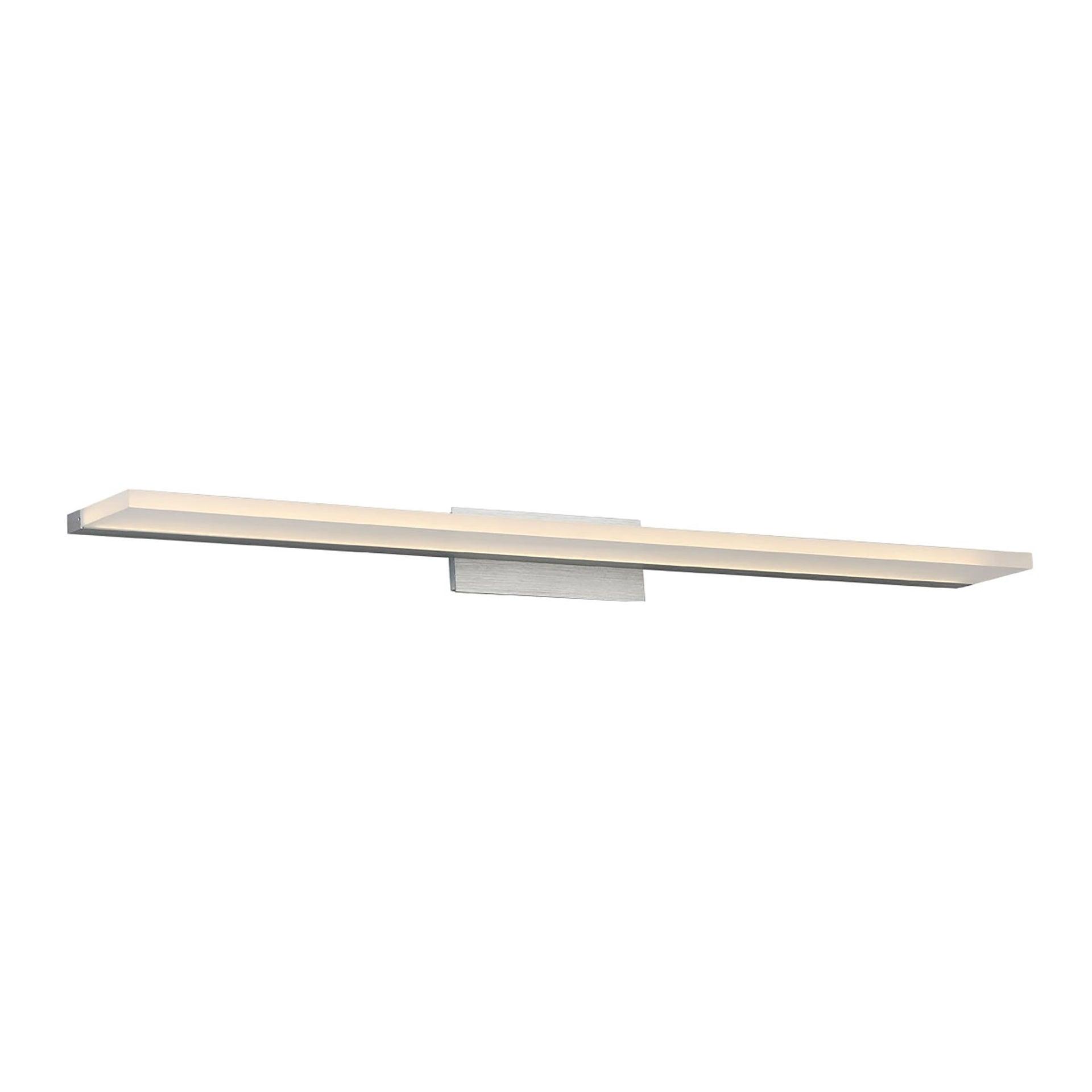 WAC Lighting Level 36" 1-Light LED 3500K Aluminum Bathroom Vanity Light in Black