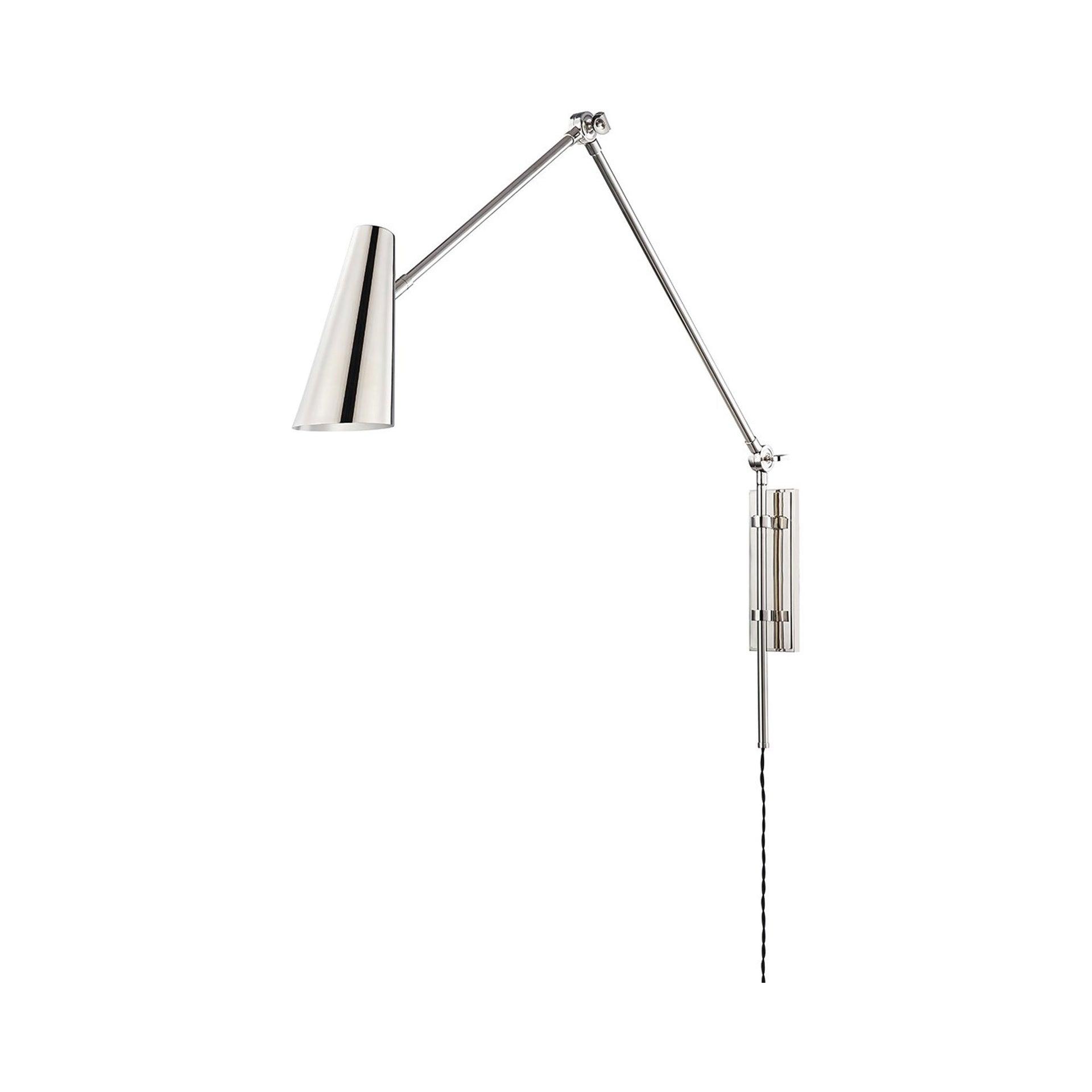 Symphony Plug-In Sconce - Polished Nickel