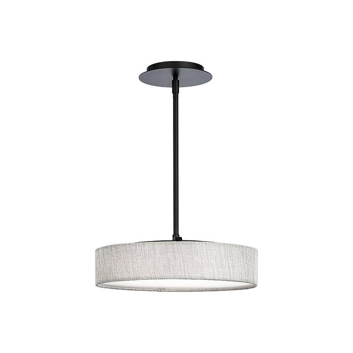 Manhattan Black and Beige LED Drum Pendant Light