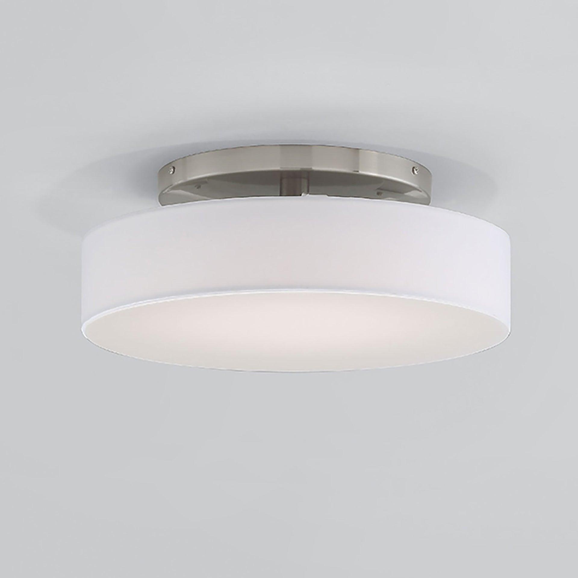 WAC Lighting Manhattan 20" LED 2700K Contemporary Aluminum Flush Mount in Nickel