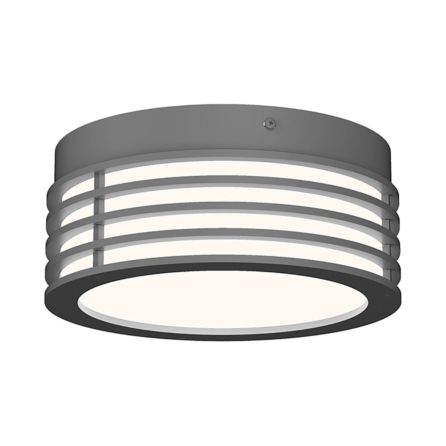 Marue Textured Gray and White LED Ceiling Light