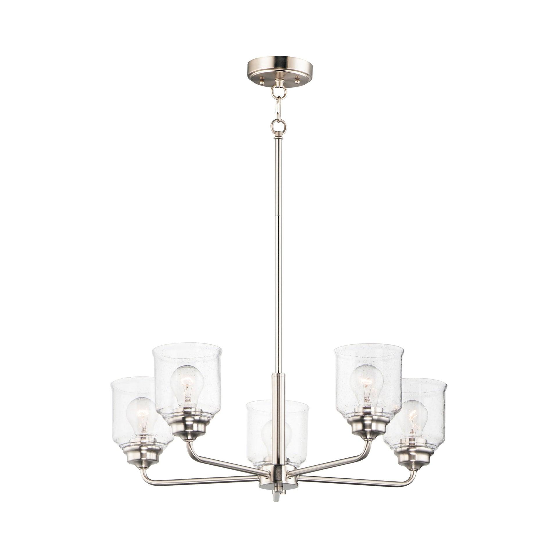 Maxim Lighting Acadia 5 - Light Chandelier in  Satin Nickel