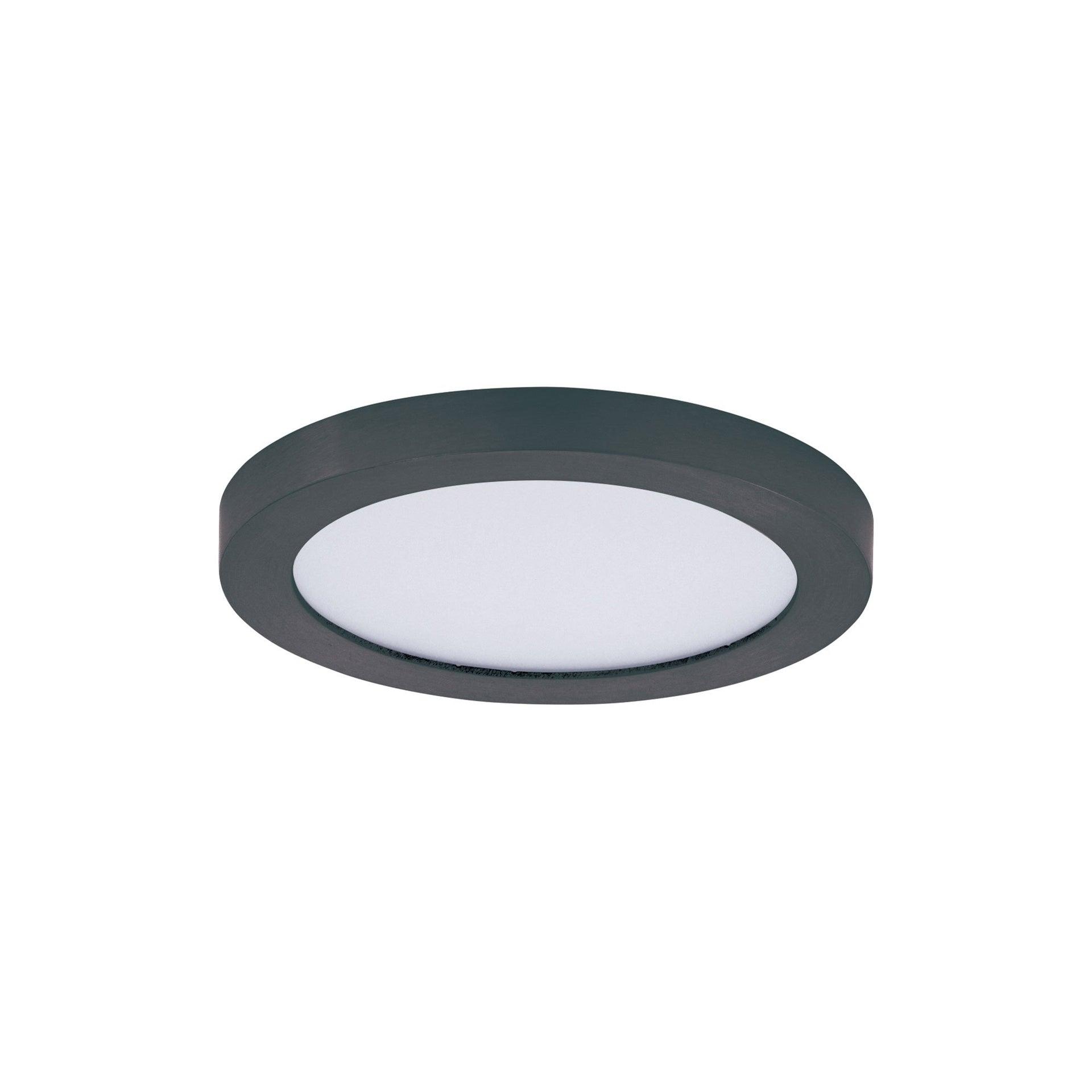 57690WTBK-Maxim Lighting-Chip - 5.25 Inch 12W 1 LED Round Flush Mount