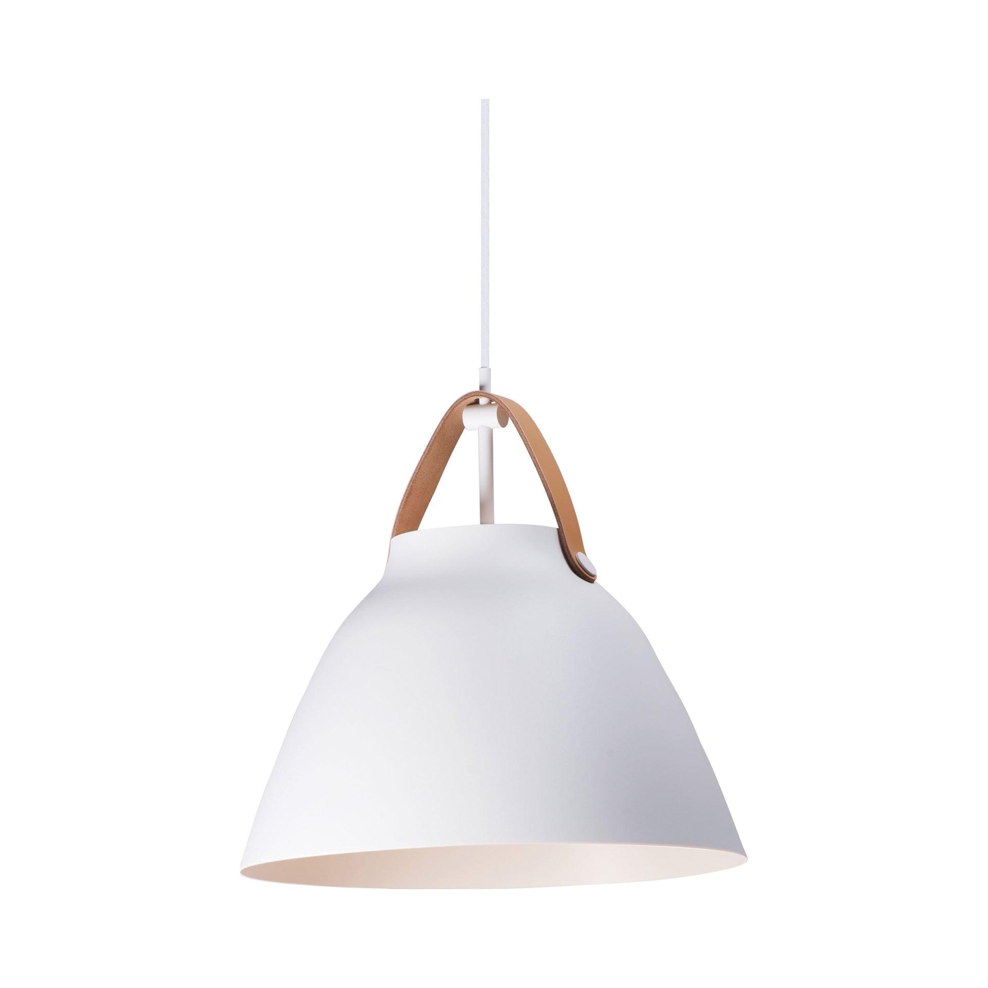 Maxim Lighting Nordic 1 - Light Pendant in  Tan Leather/White