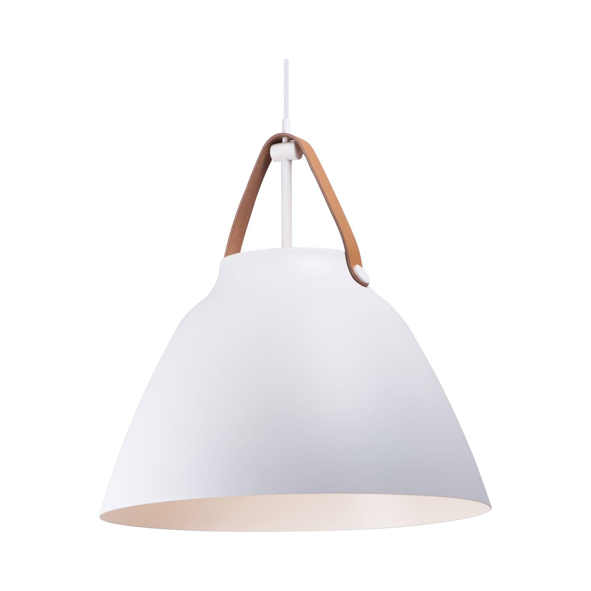 Maxim Lighting Nordic 1 - Light Pendant in  Tan Leather/White