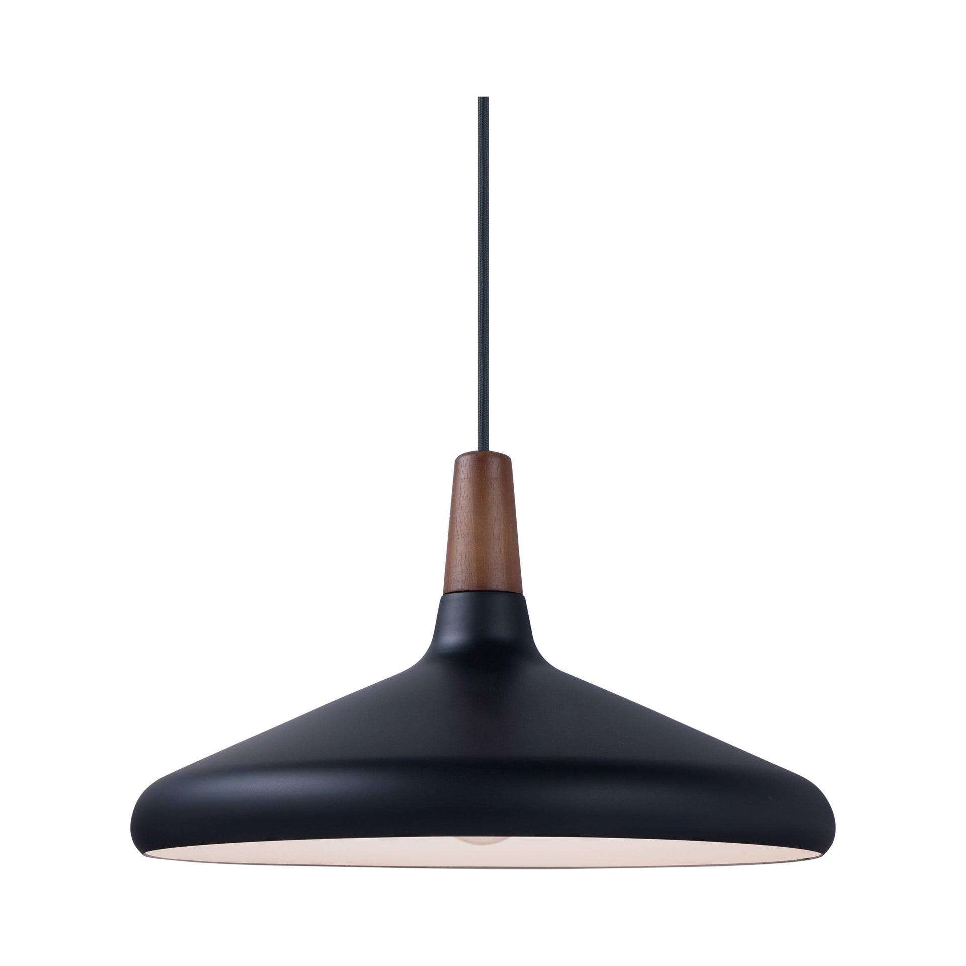 Maxim Lighting Nordic 1 - Light Pendant in  Walnut/Black