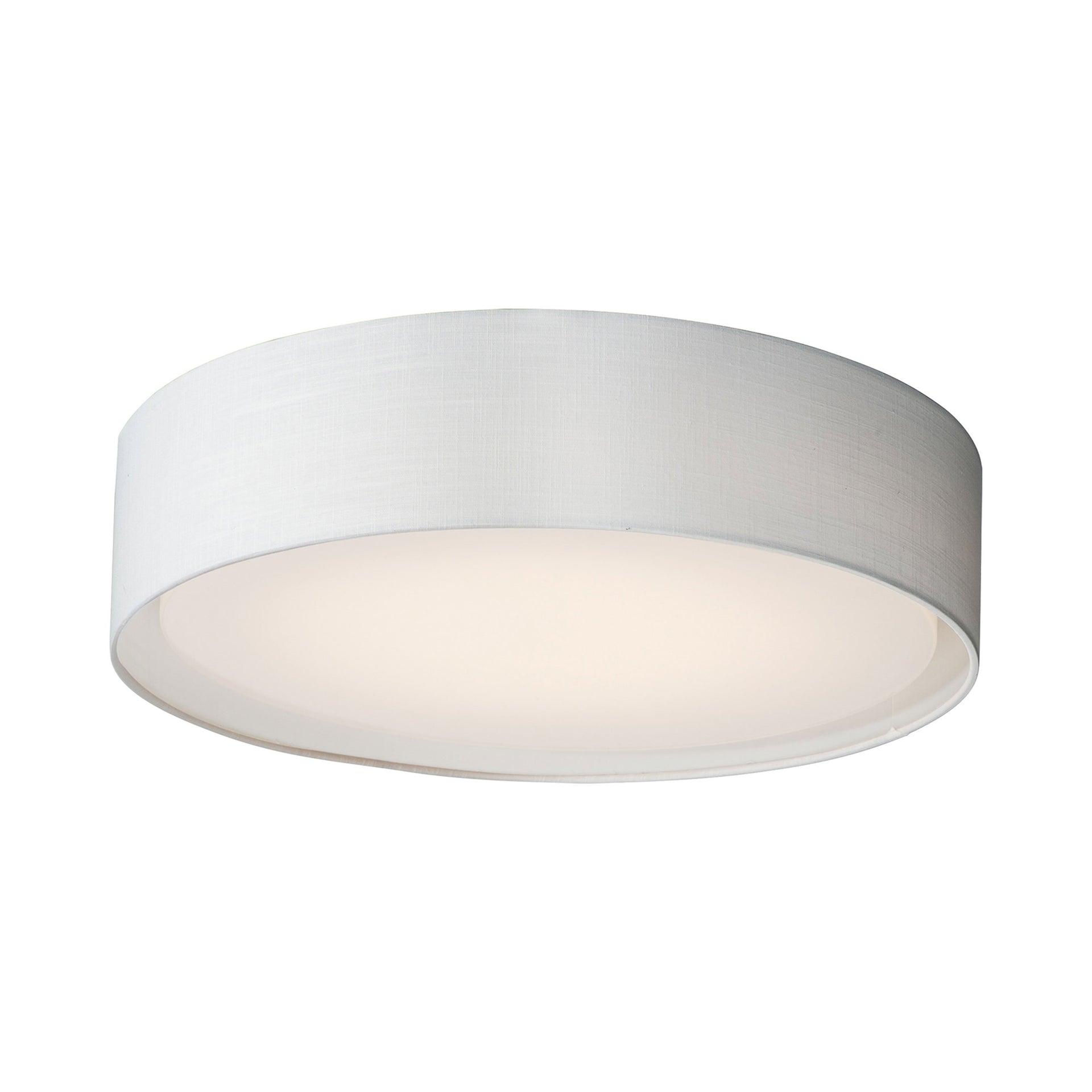 Maxim 10232WL 20 in. Prime LED Flush Mount Ceiling Light, White Linen