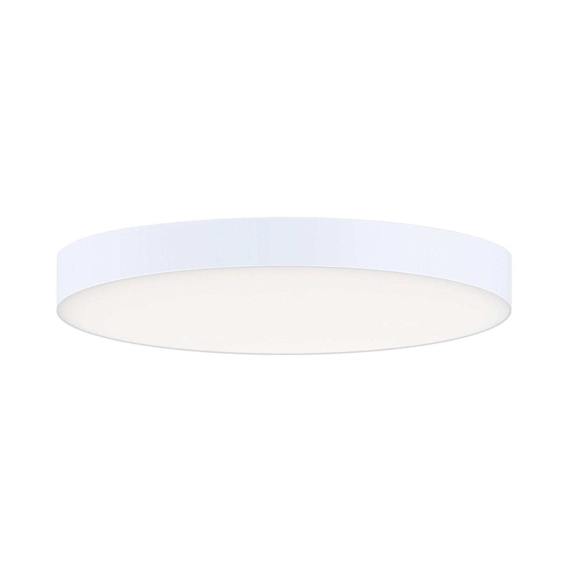 Maxim 57662Wt Trim 7" Wide Integrated Led Flush Mount Ceiling Fixture - White